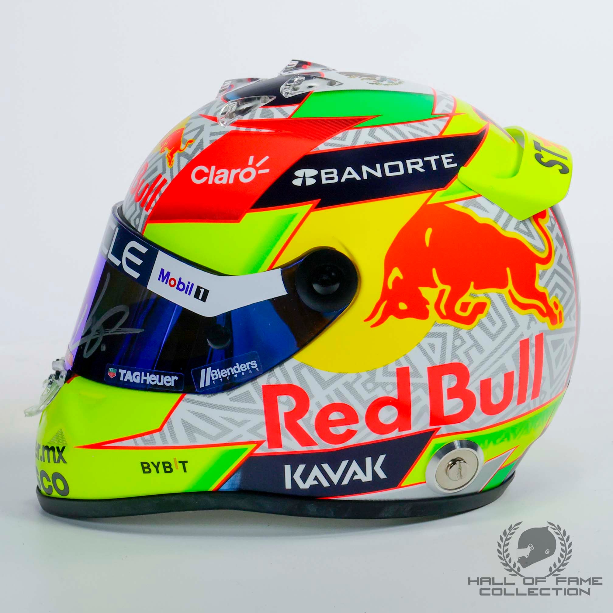 2023 Sergio Perez Signed Red Bull Racing 1:2 Scale F1 Helmet