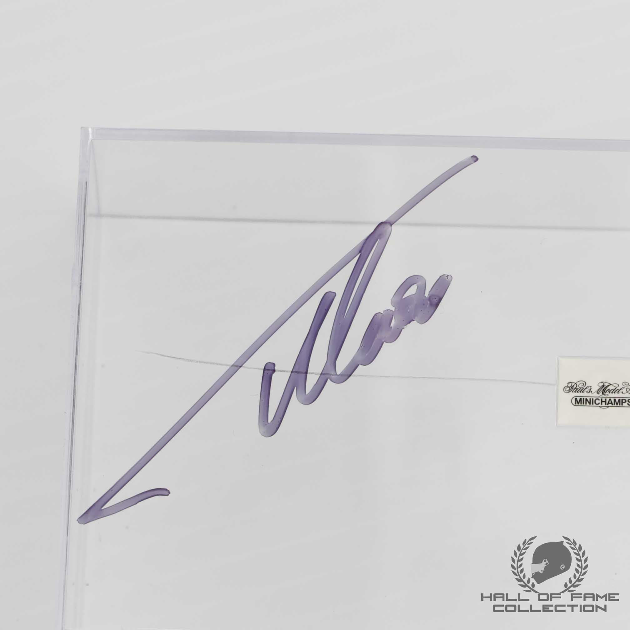 2023  Fernando Alonso Signed 3rd Place Bahrain GP Limited Edition 1/43 Model