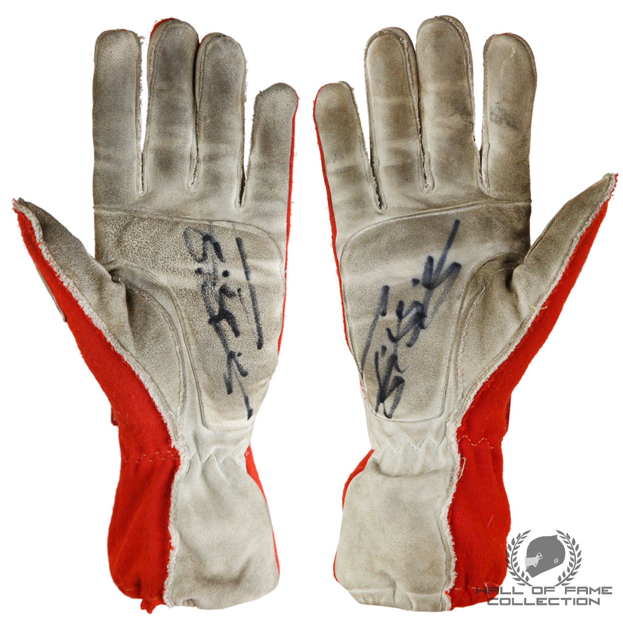 1996 Michael Schumacher Signed German GP Race Used Scuderia Ferrari F1 Gloves