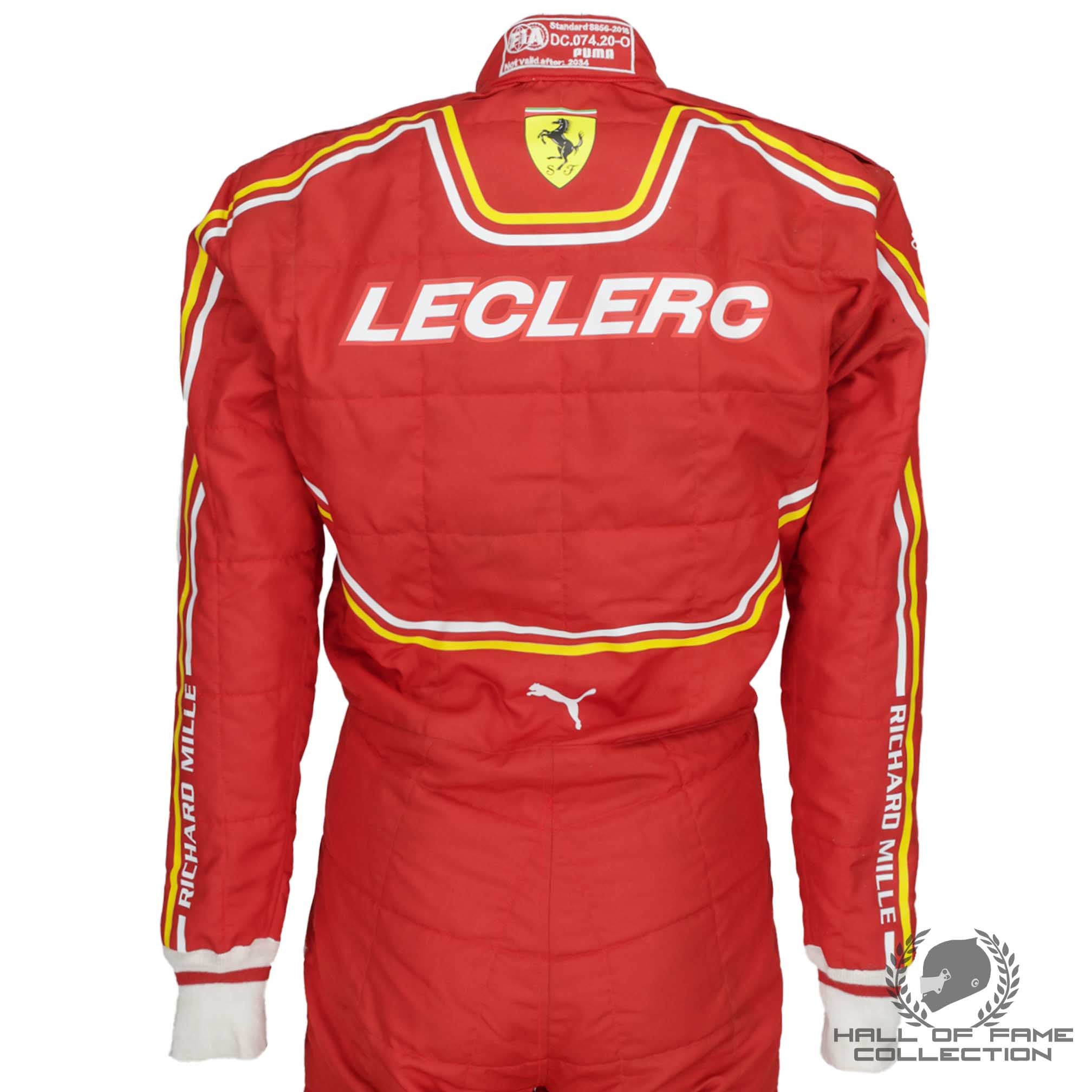 2024 Charles Leclerc Signed Saudi Arabian GP Scuderia Ferrari F1 Suit