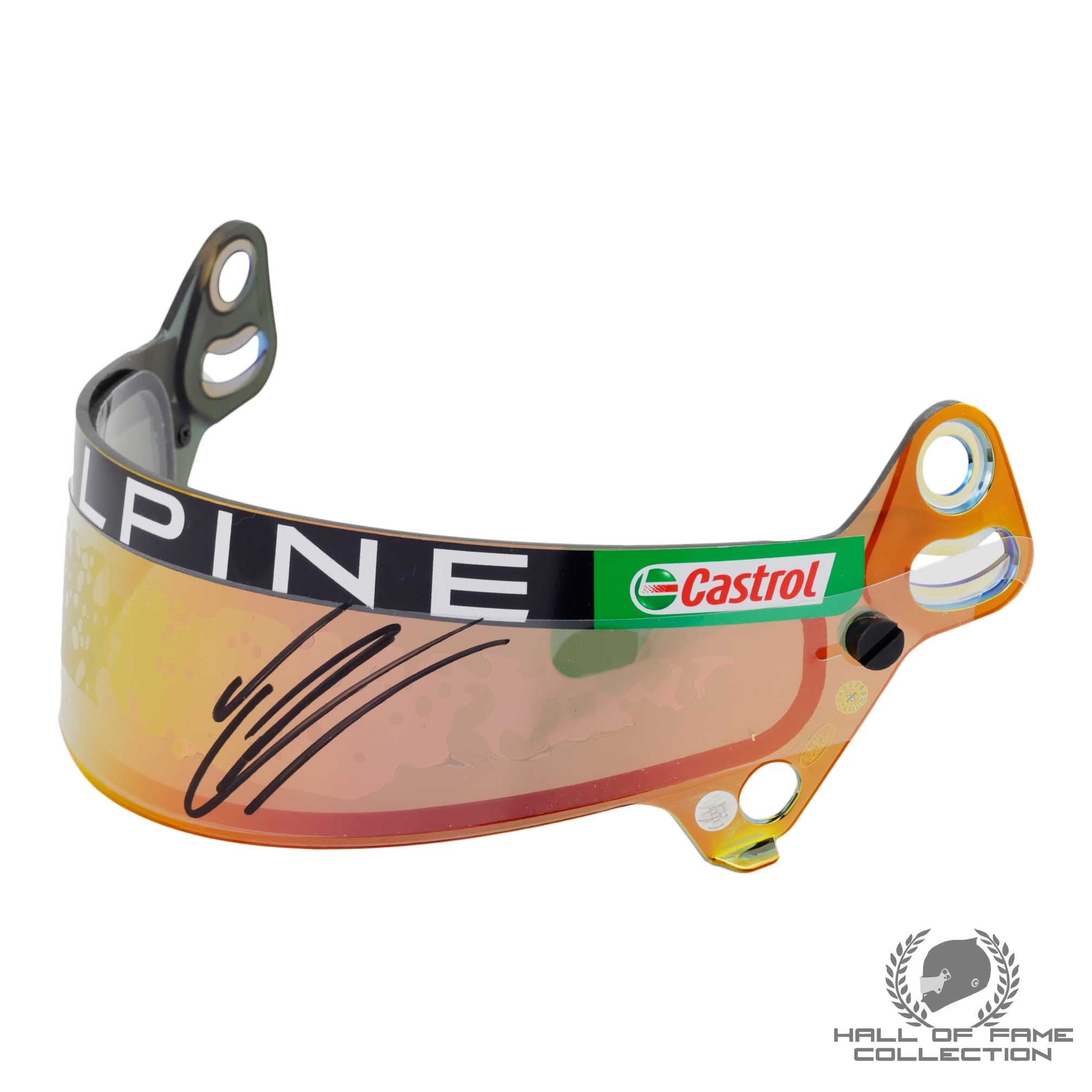 2024 Esteban Ocon Signed Used BWT Alpine F1 Visor