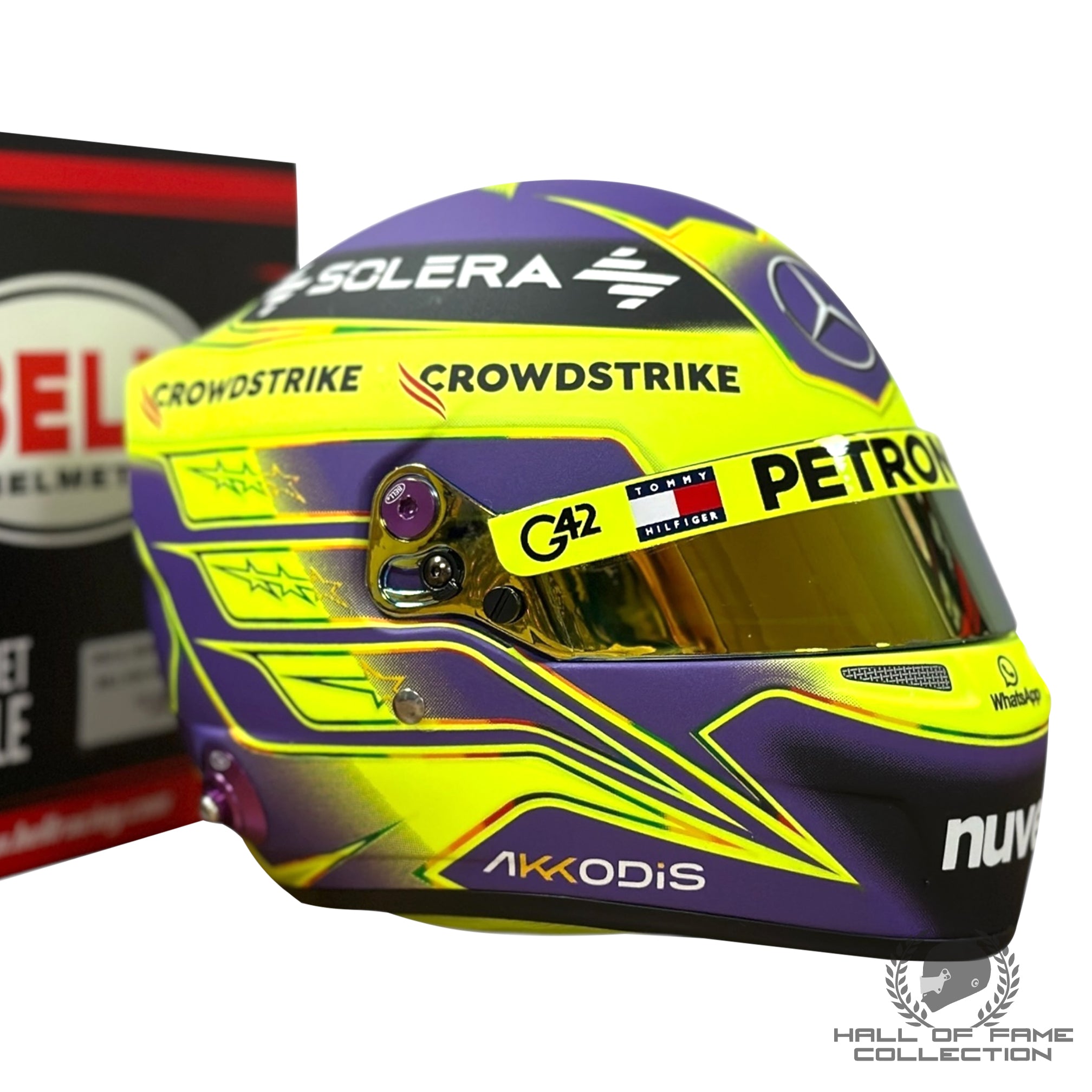 2024 Lewis Hamilton Mercedes 1:2 Scale F1 Helmet