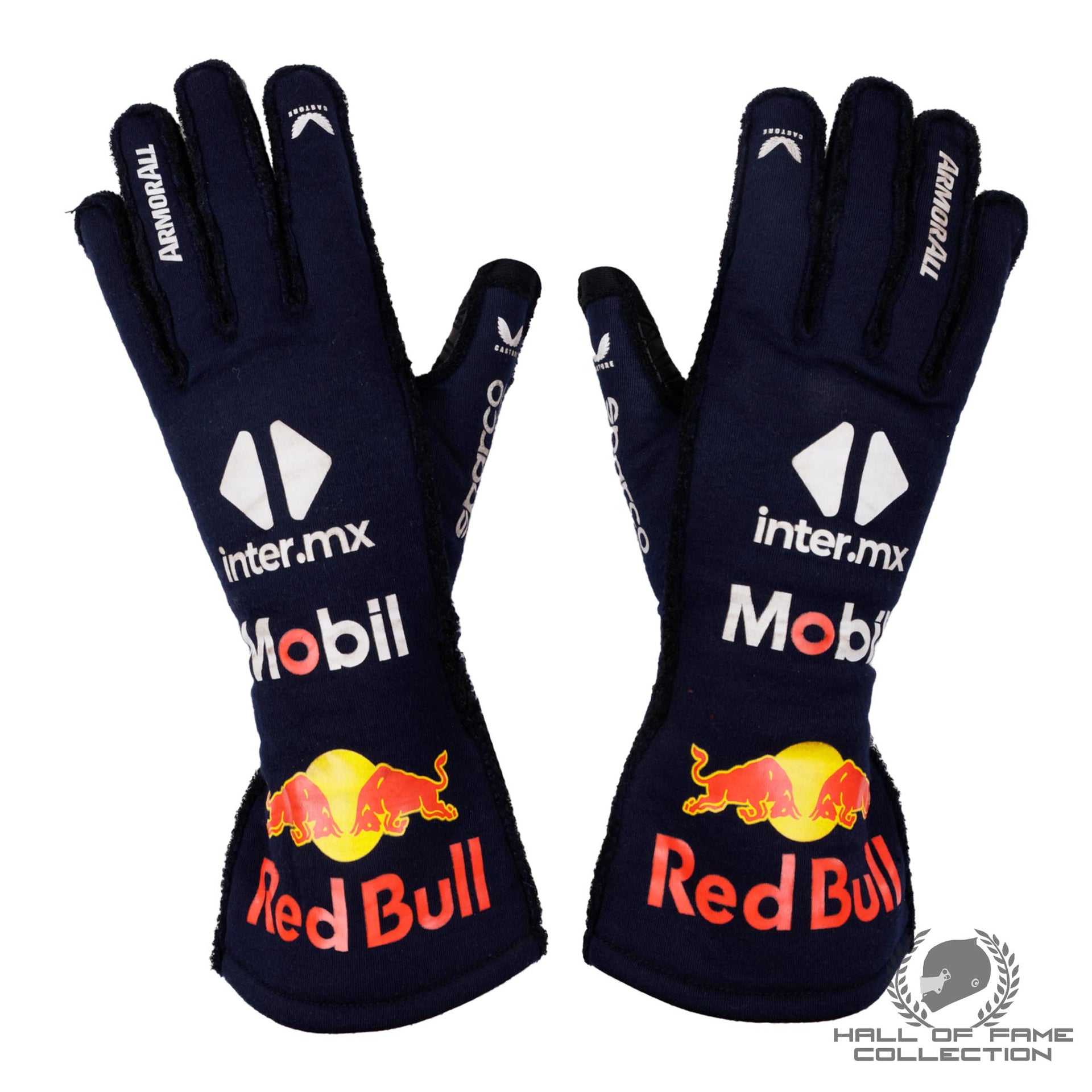 racing handschuhe f1 2024 Max Verstappen World Championship Season Used Red Bull F1 Gloves