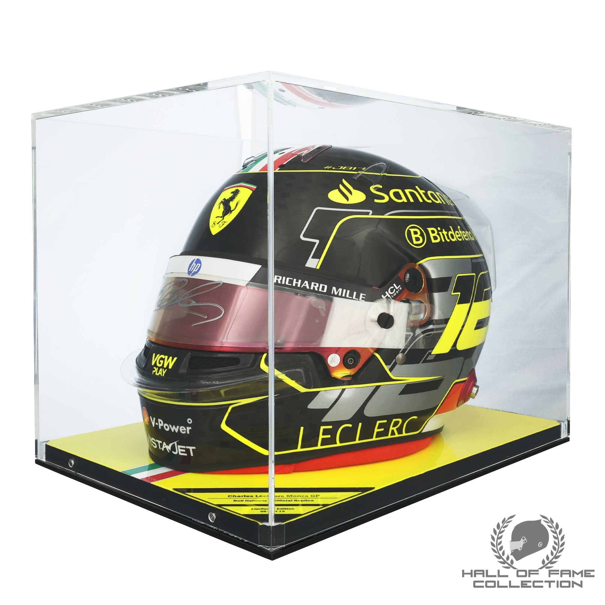 2024 Charles Leclerc Signed Scuderia Ferrari Replica Monza Limited Edition 8/15 F1 Helmet