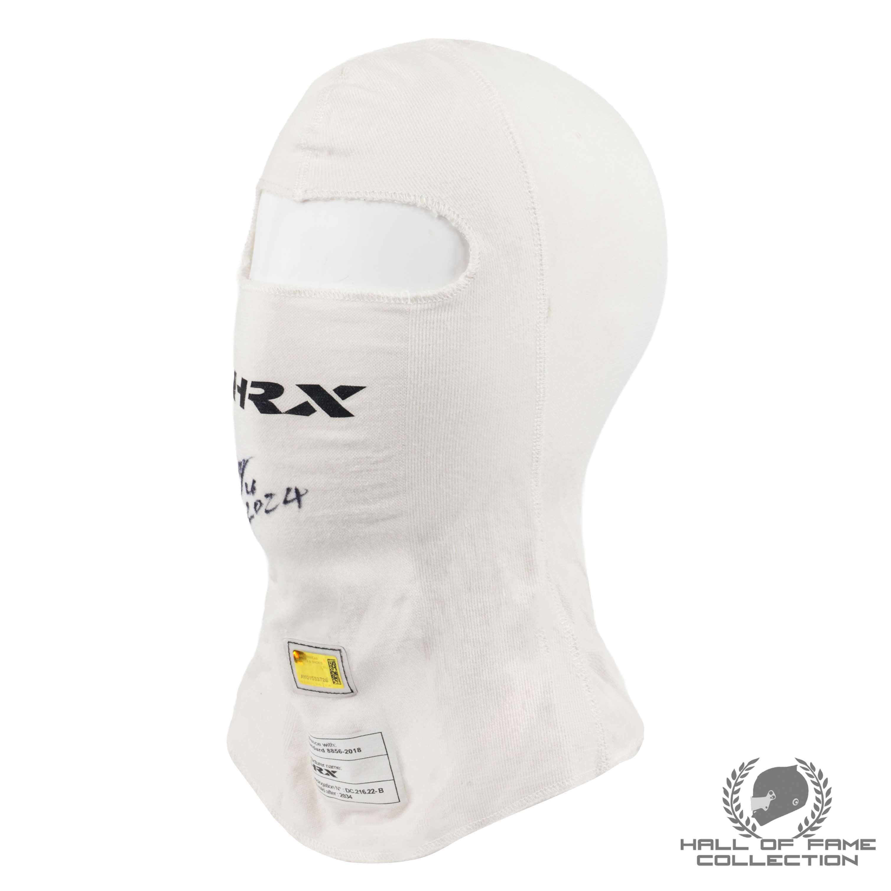 2024 Louis Foster Signed Race Used Andretti Global Indy NXT Balaclava