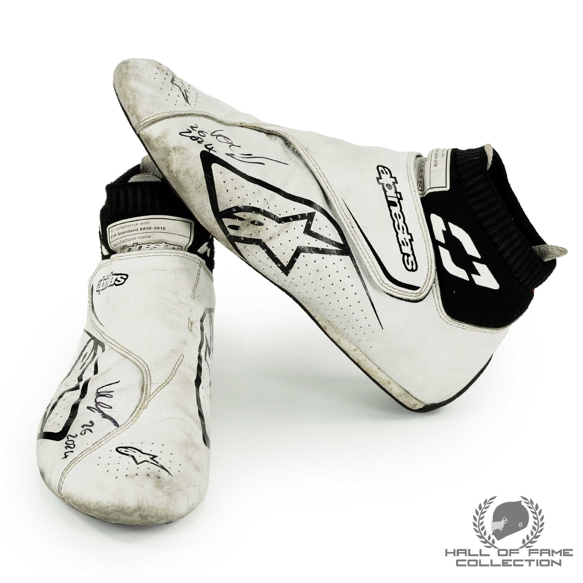 2024 Louis Foster Signed Race Used Andretti Global Indy NXT Boots