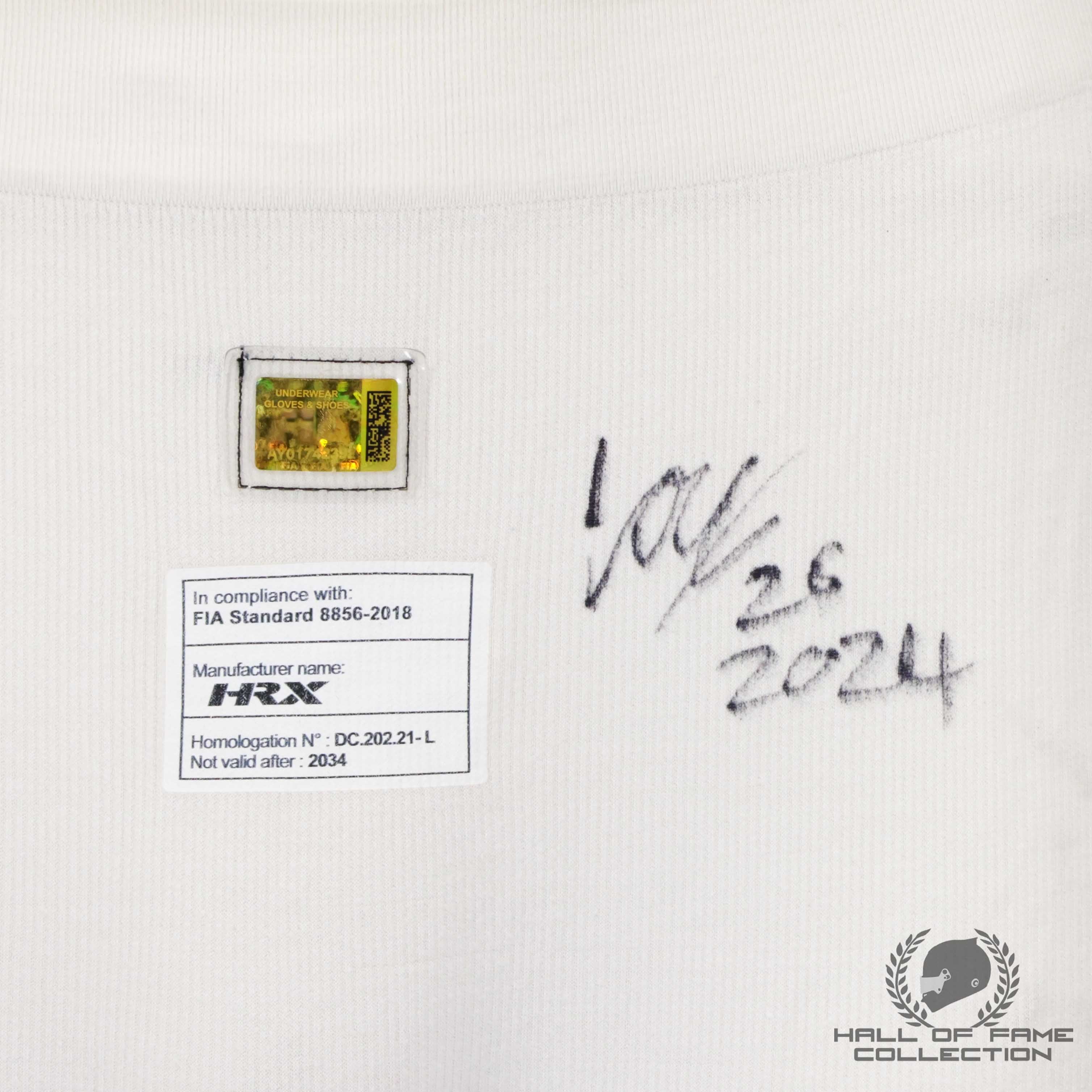 2024 Louis Foster Signed Race Used Andretti Global Indy NXT Nomex