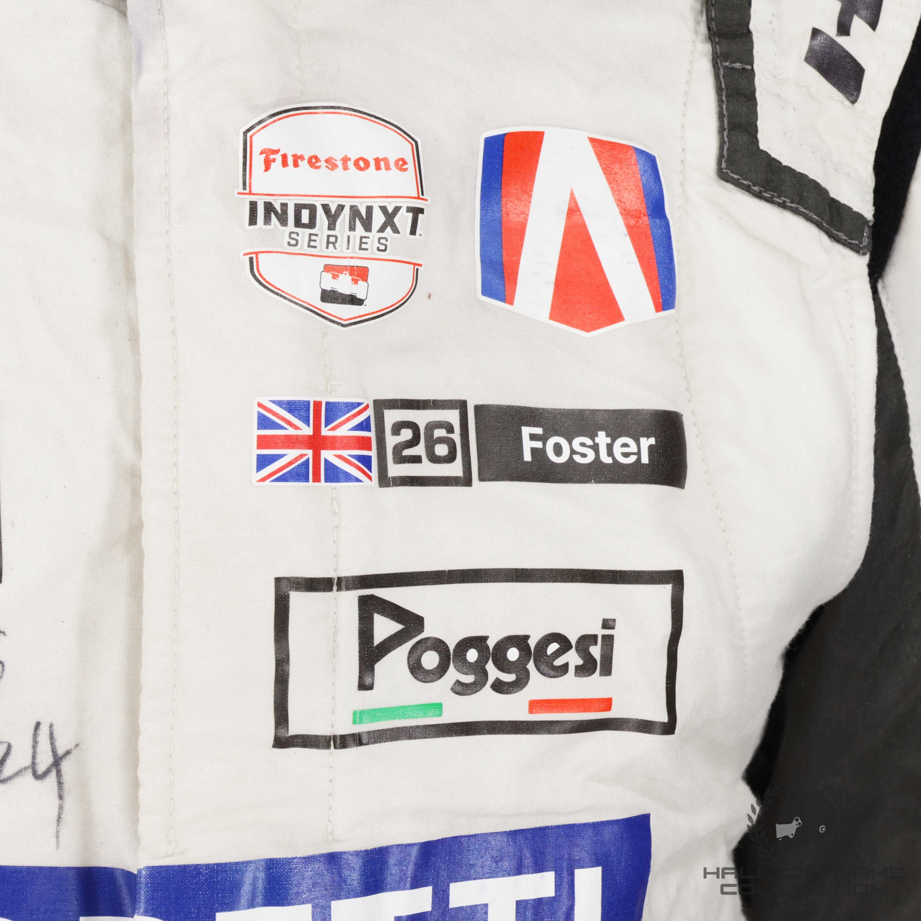2024 Louis Foster Signed Race Used Andretti Global Indy NXT Suit