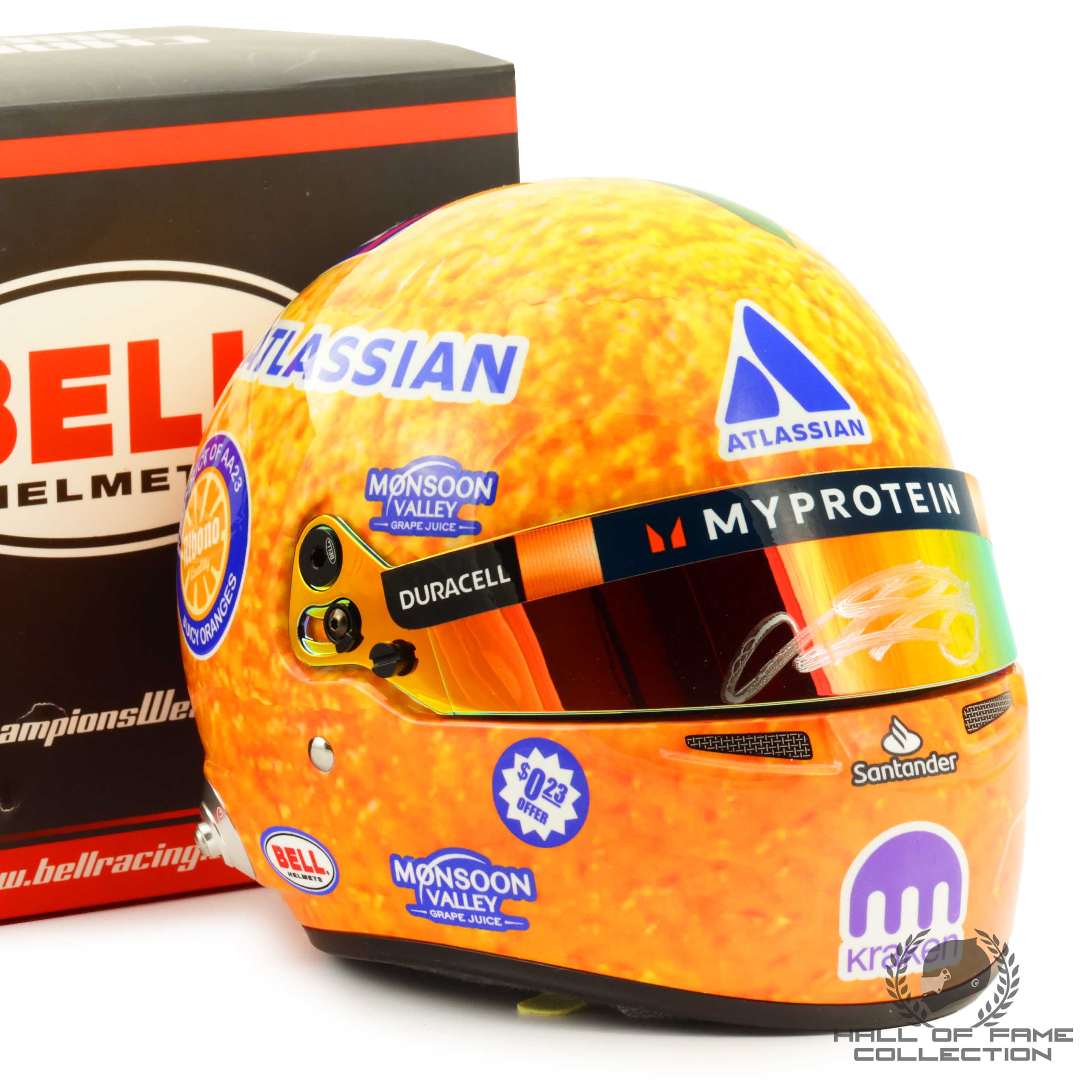 2025 Alex Albon Signed Miami GP 1:2 Scale Bell Williams F1 Helmet