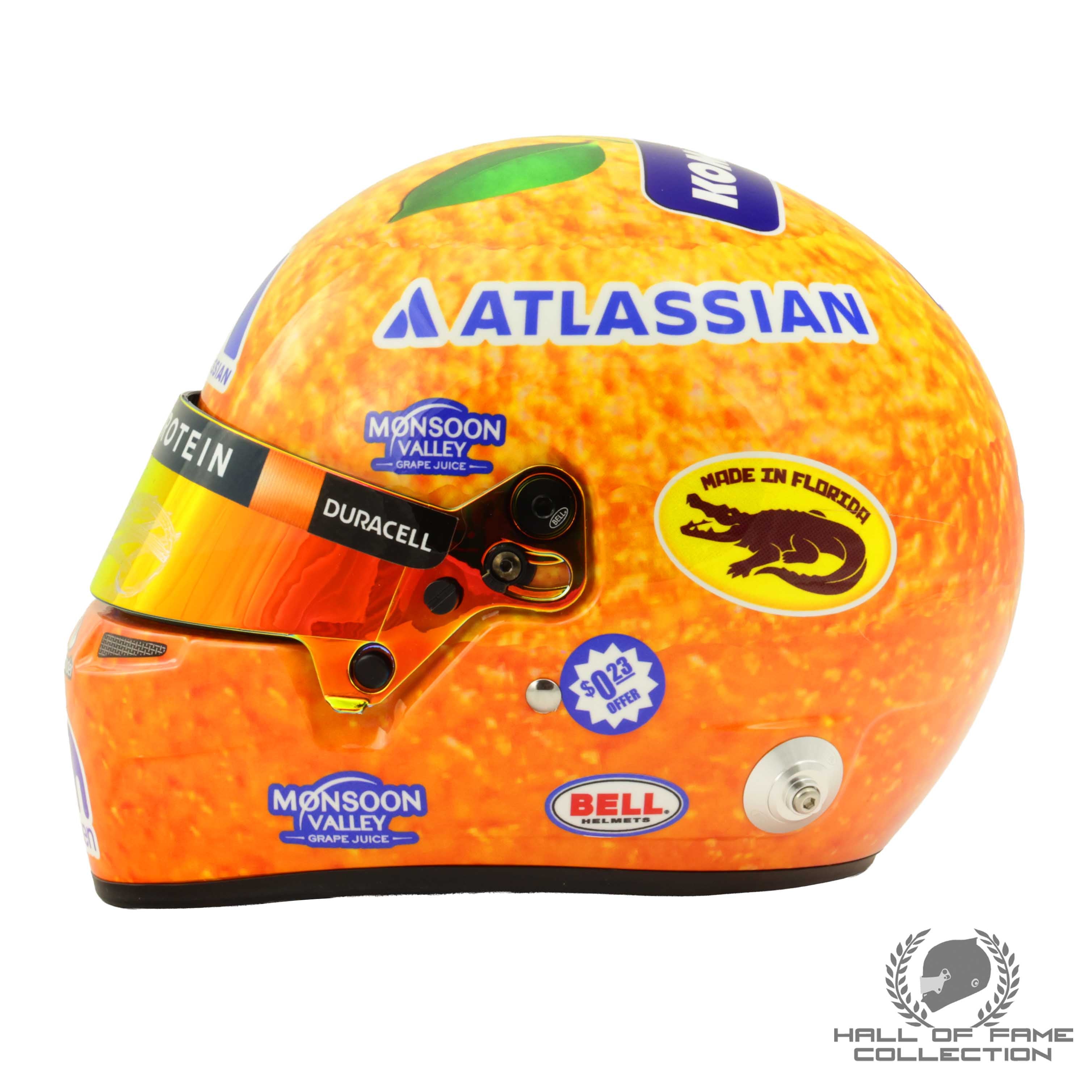 2025 Alex Albon Signed Miami GP 1:2 Scale Bell Williams F1 Helmet