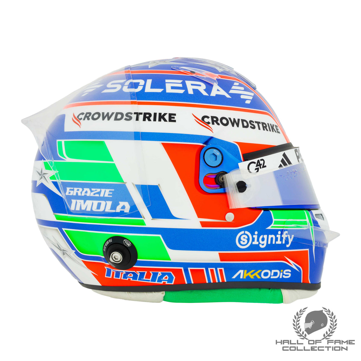 2025 Andrea Kimi Antonelli Signed Imola Special Replica Mercedes F1 Helmet