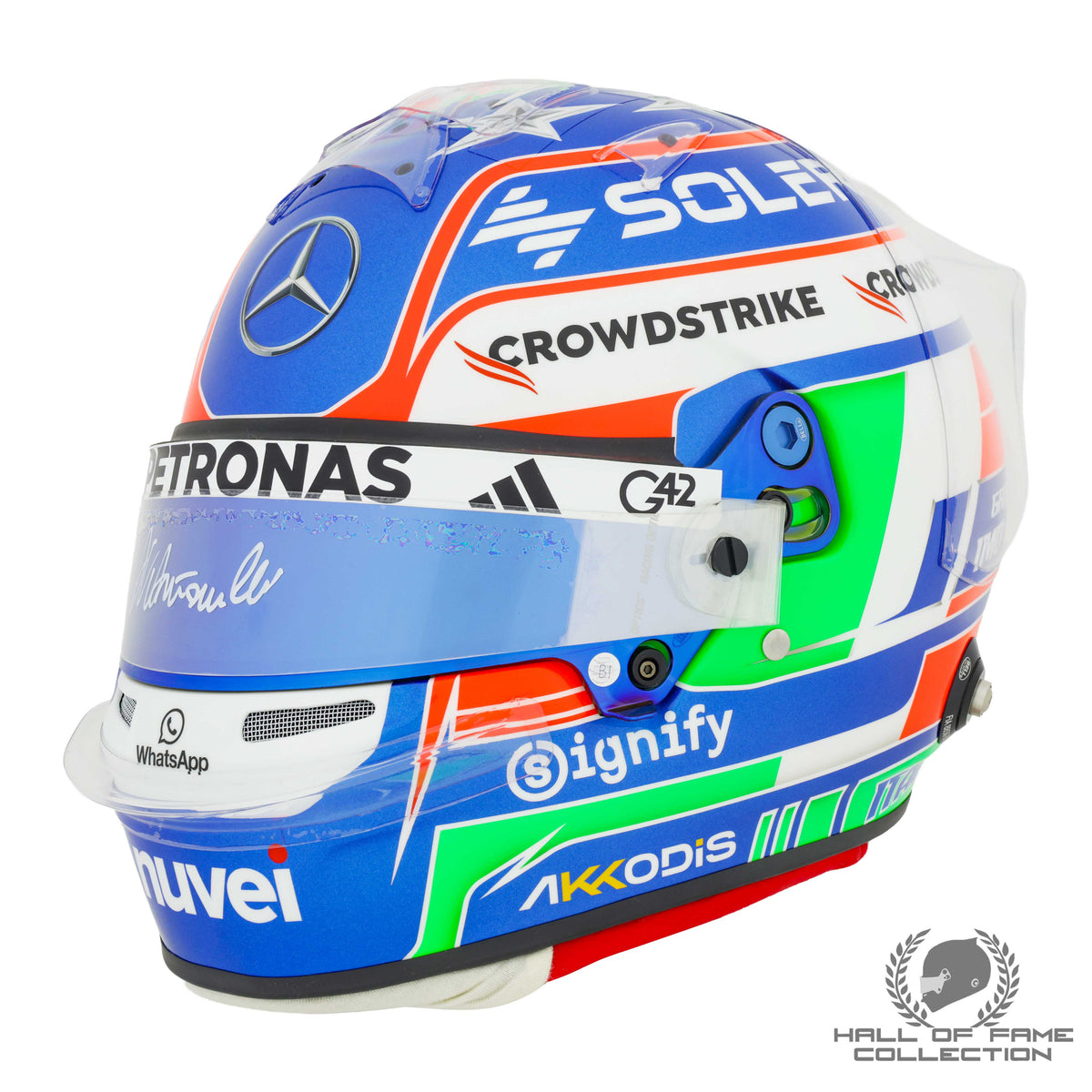 2025 Andrea Kimi Antonelli Signed Imola Special Replica Mercedes F1 Helmet