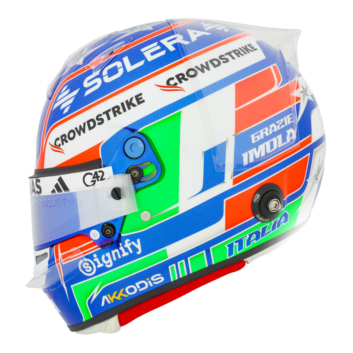 2025 Andrea Kimi Antonelli Signed Imola Special Replica Mercedes F1 Helmet