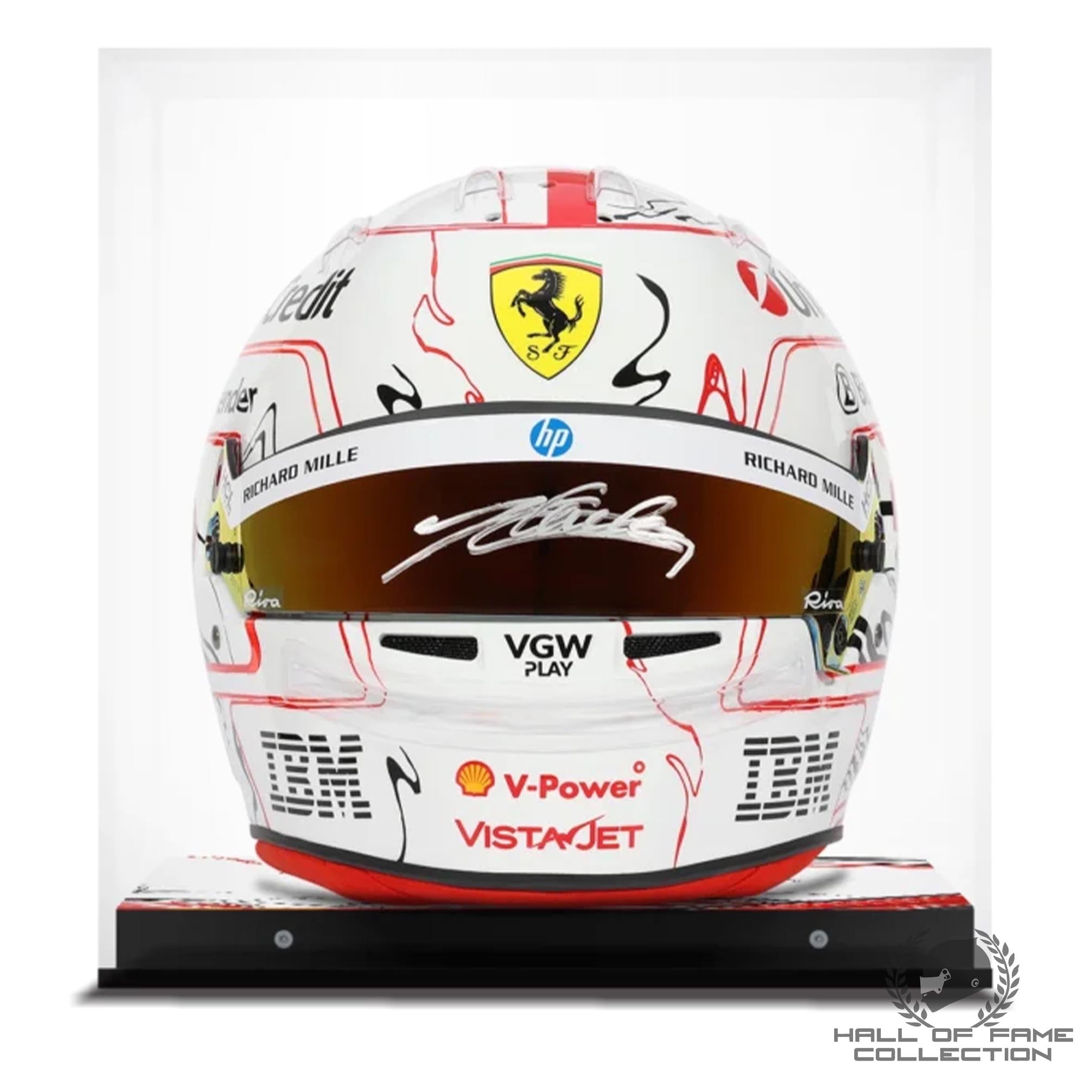 2025 Charles Leclerc Signed Japanese GP Ferrari F1 Replica Helmet