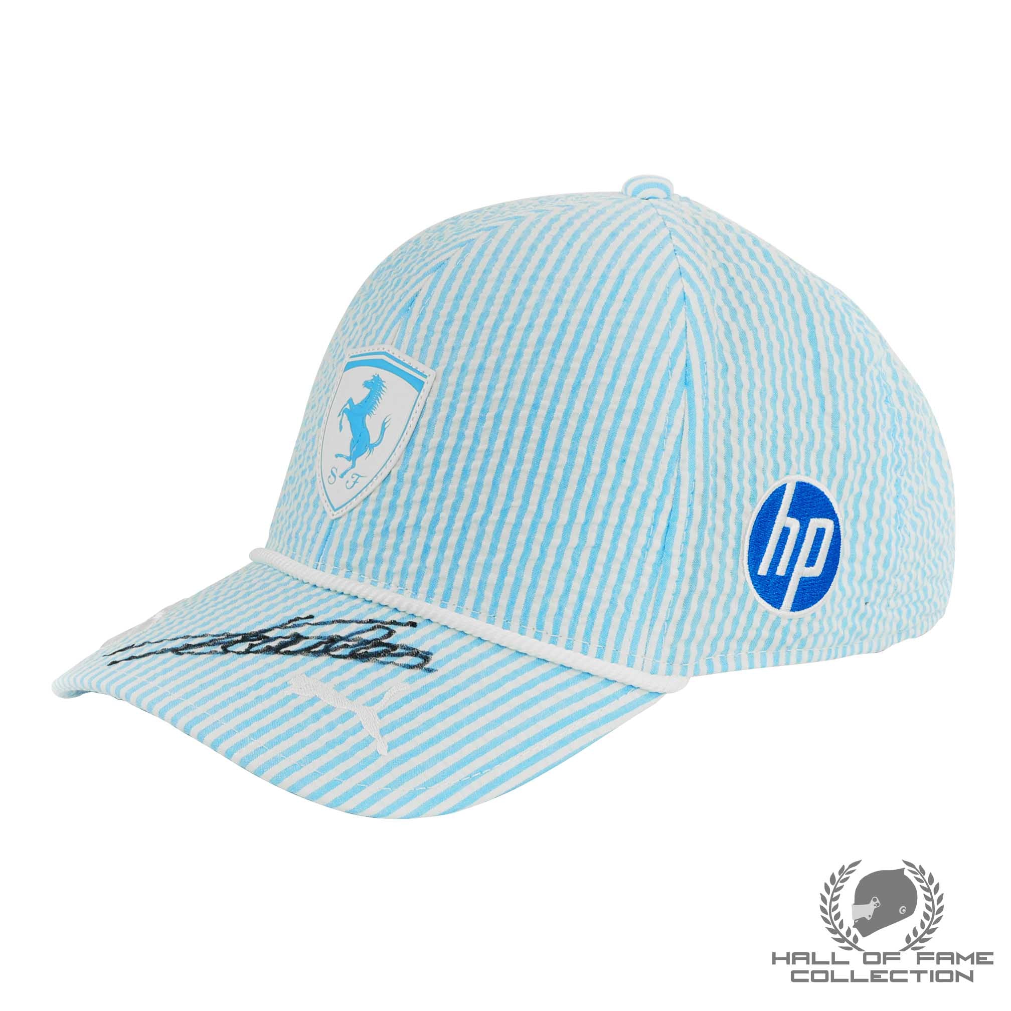 2025 Charles Leclerc Signed Monaco Driver Issued Scuderia Ferrari F1 Hat -Draft For Now