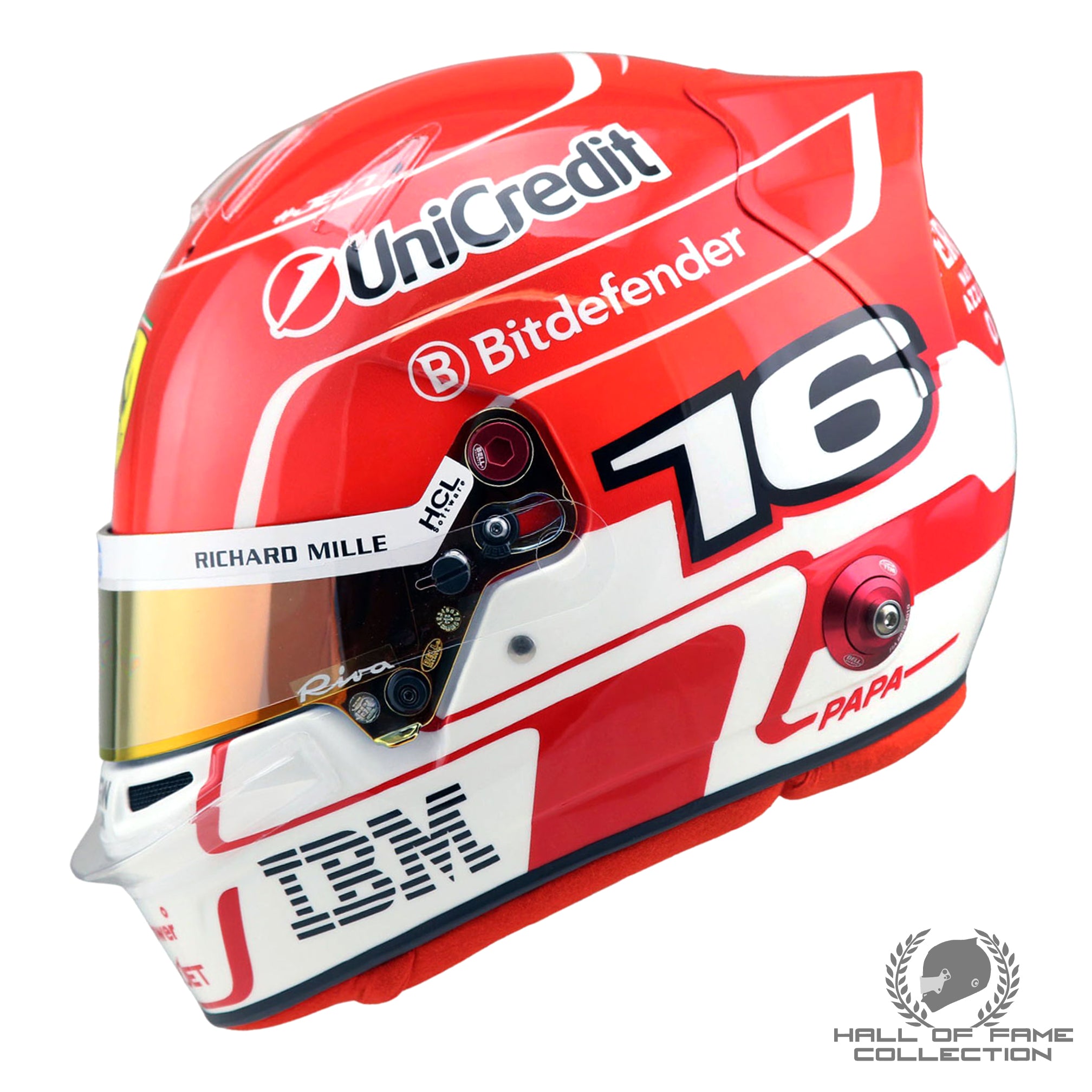 2025 Charles Leclerc Signed Official Bell Ltd Edition of 16 Replica Fe