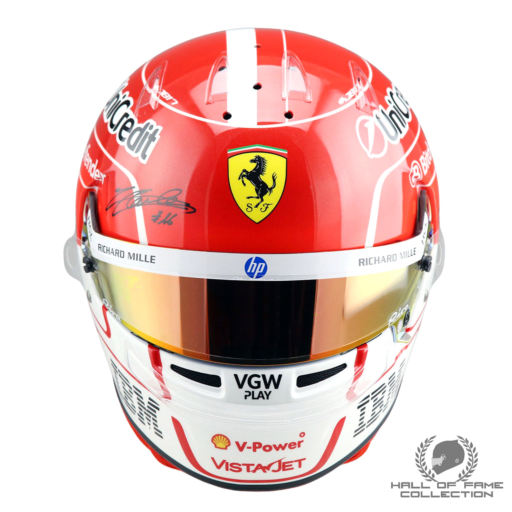 2025 Charles Leclerc Signed Official Bell Ltd Edition of 16 Replica Ferrari F1 Helmet