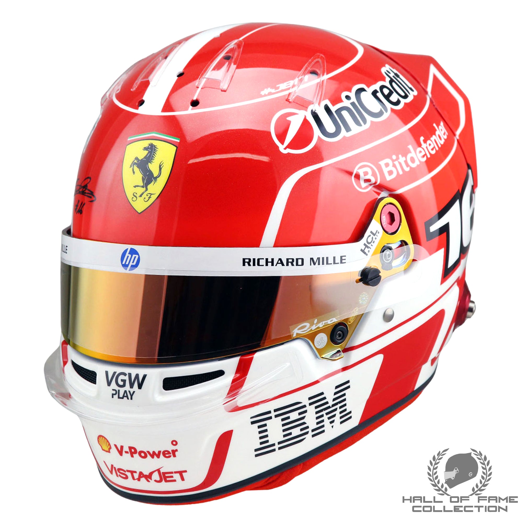 2025 Charles Leclerc Signed Official Bell Ltd Edition of 16 Replica Ferrari F1 Helmet