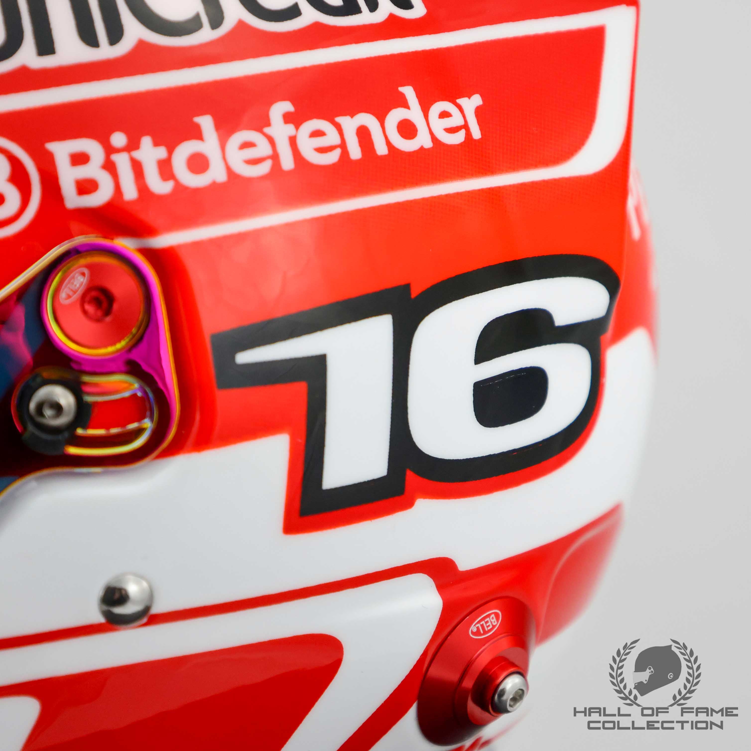 2025 Charles Leclerc Signed Scuderia Ferrari 1:2 Scale F1 Helmet