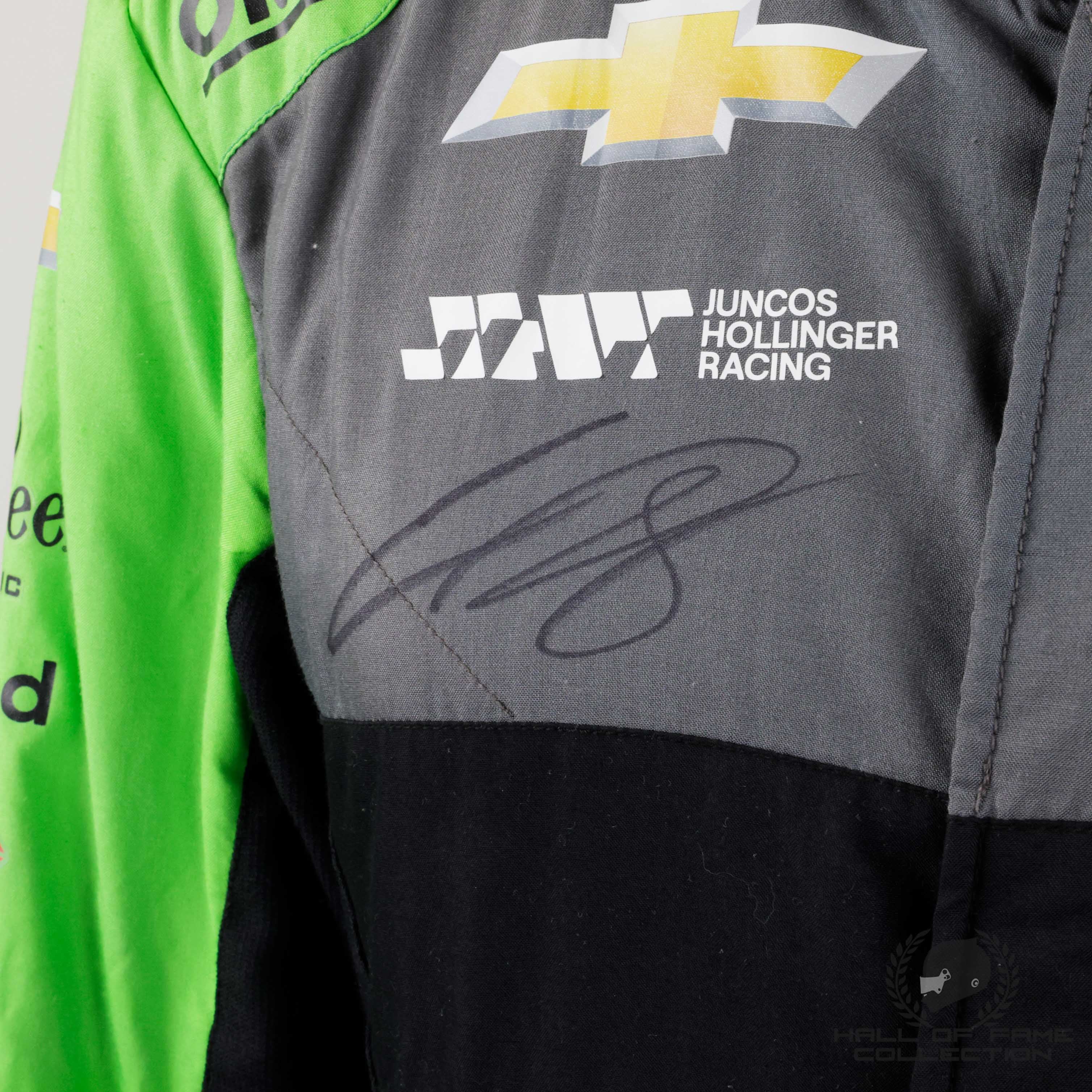2025 Conor Daly Signed Race Used Juncos Hollinger Racing Indycar Suit