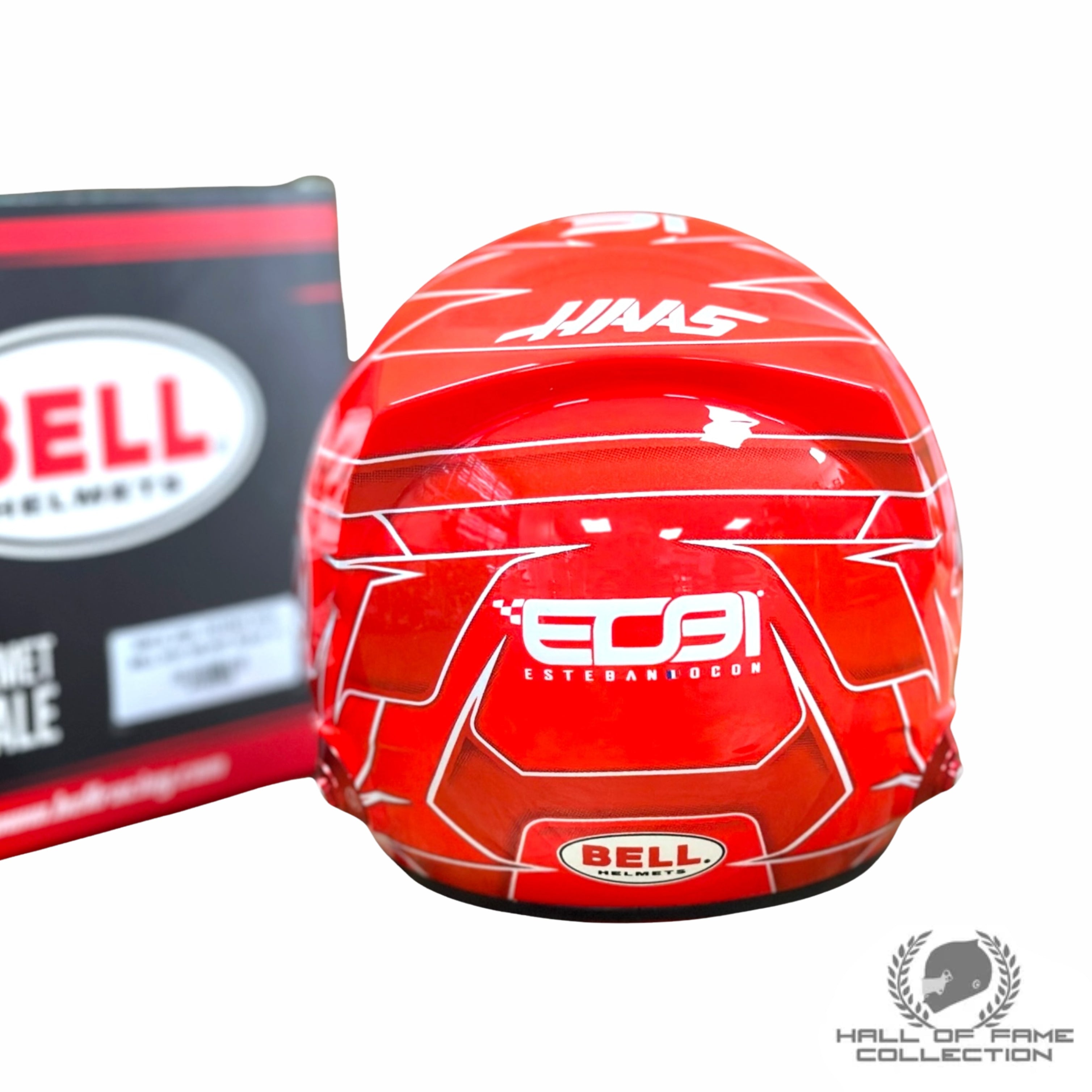 2025 Esteban Ocon Haas 1:2 Scale F1 Helmet