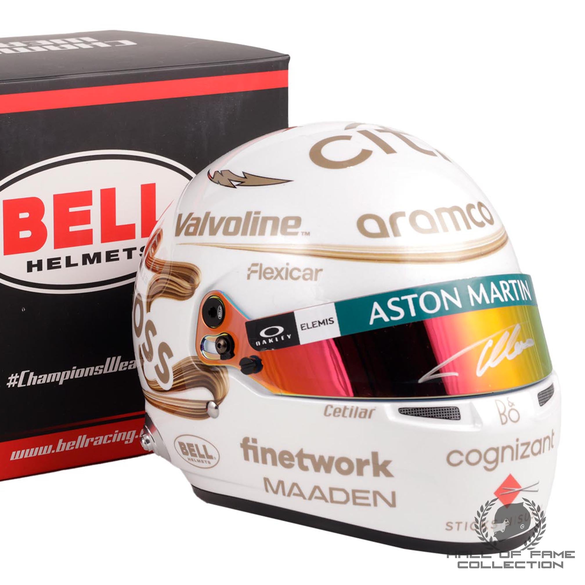 2025 Fernando Alonso Signed China Special Aston Martin 1:2 Helmet