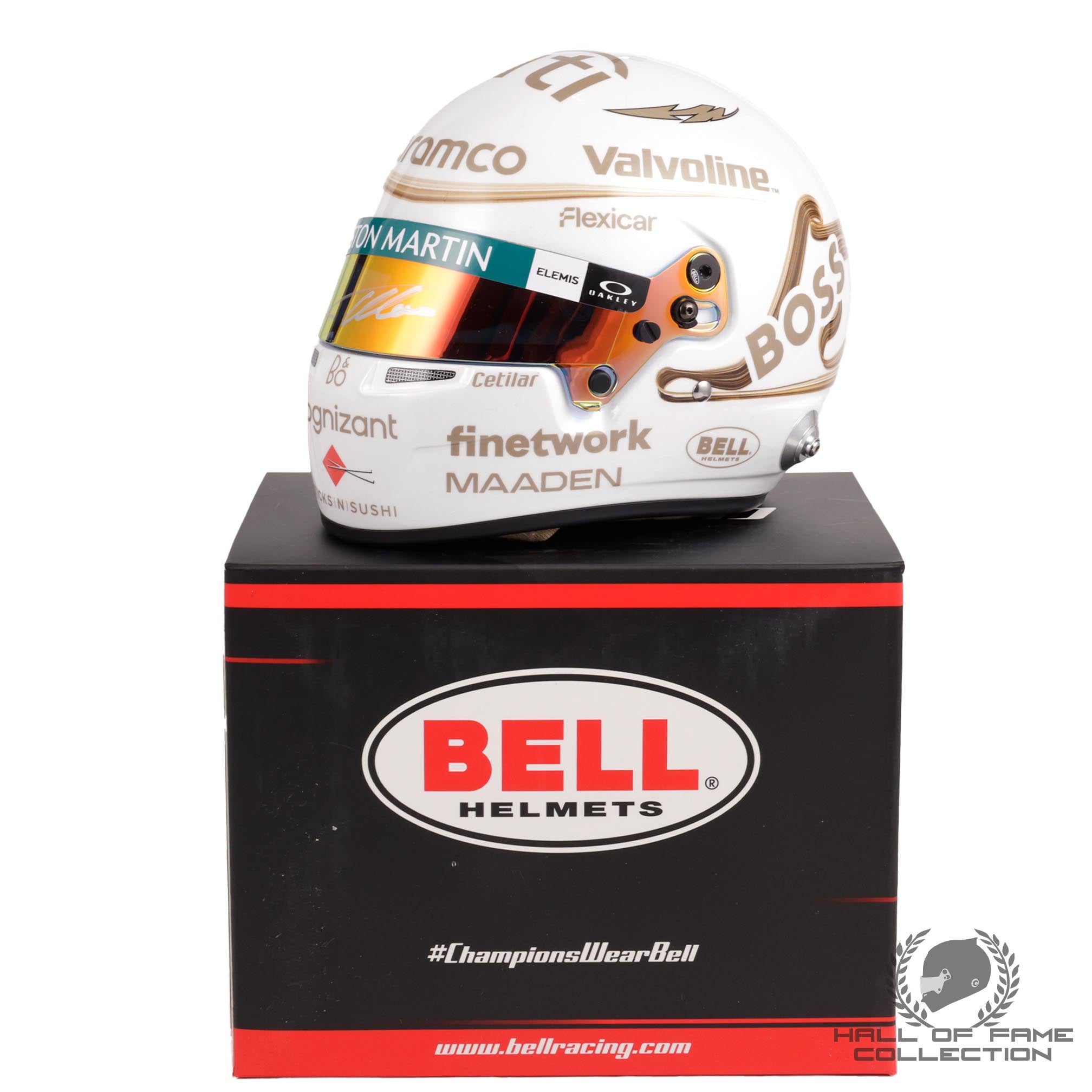 2025 Fernando Alonso Signed China Special Aston Martin 1:2 Helmet