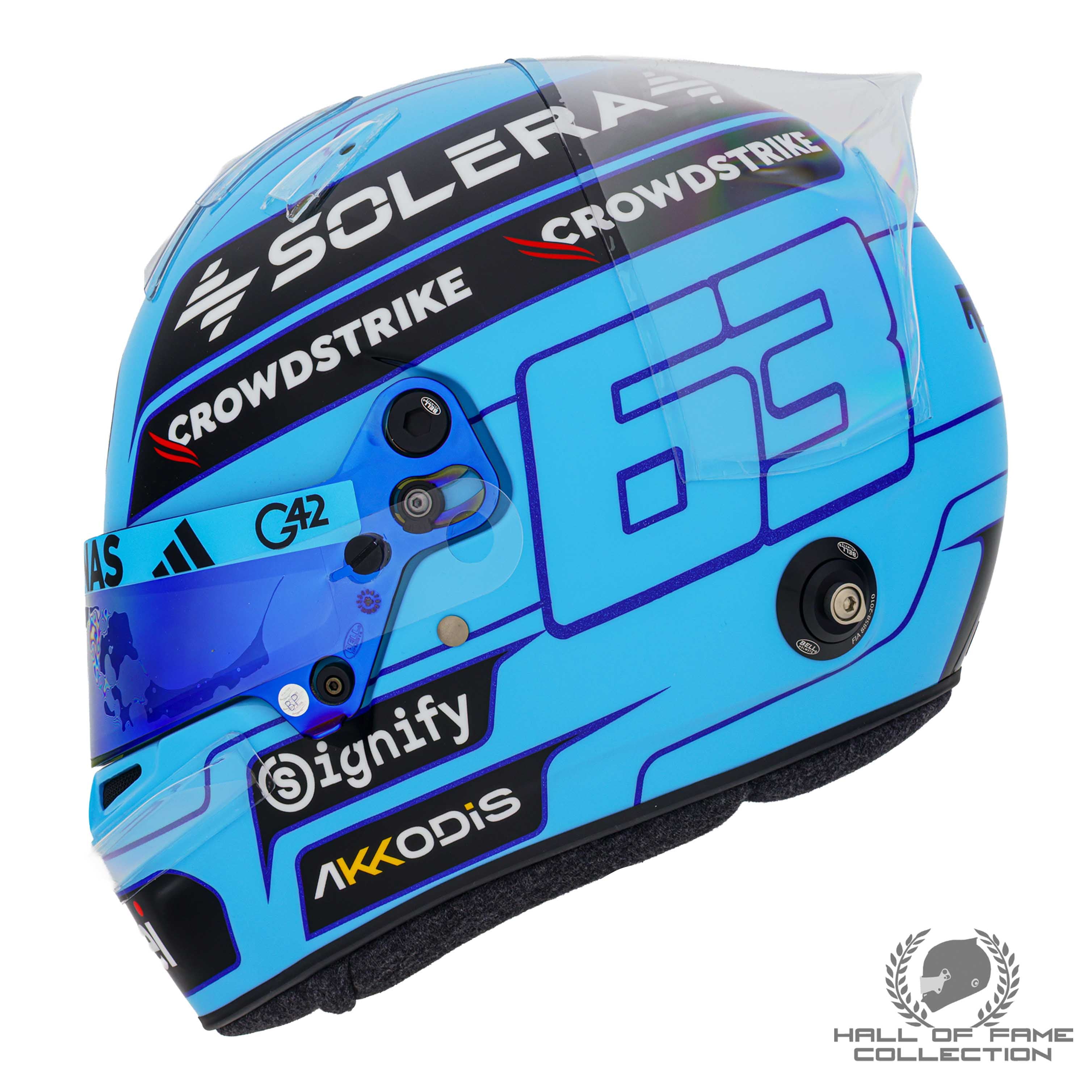 2025 George Russell  Official Bell Replica Mercedes F1 Helmet