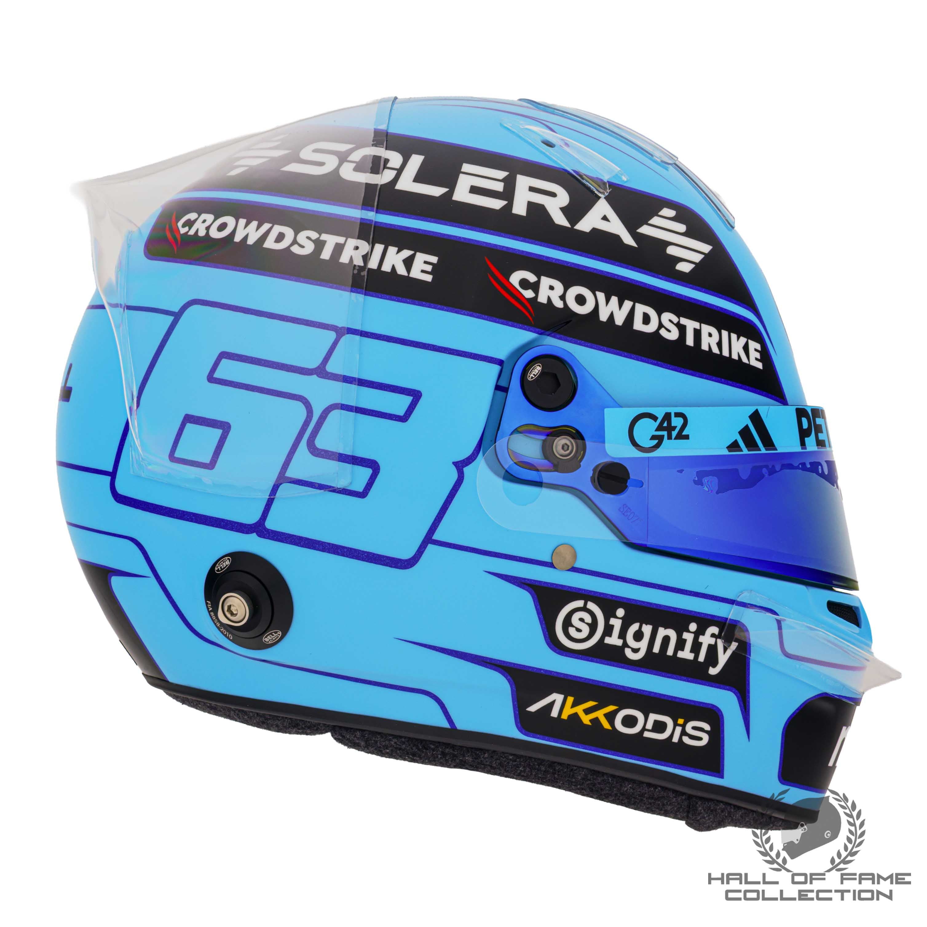 2025 George Russell  Official Bell Replica Mercedes F1 Helmet