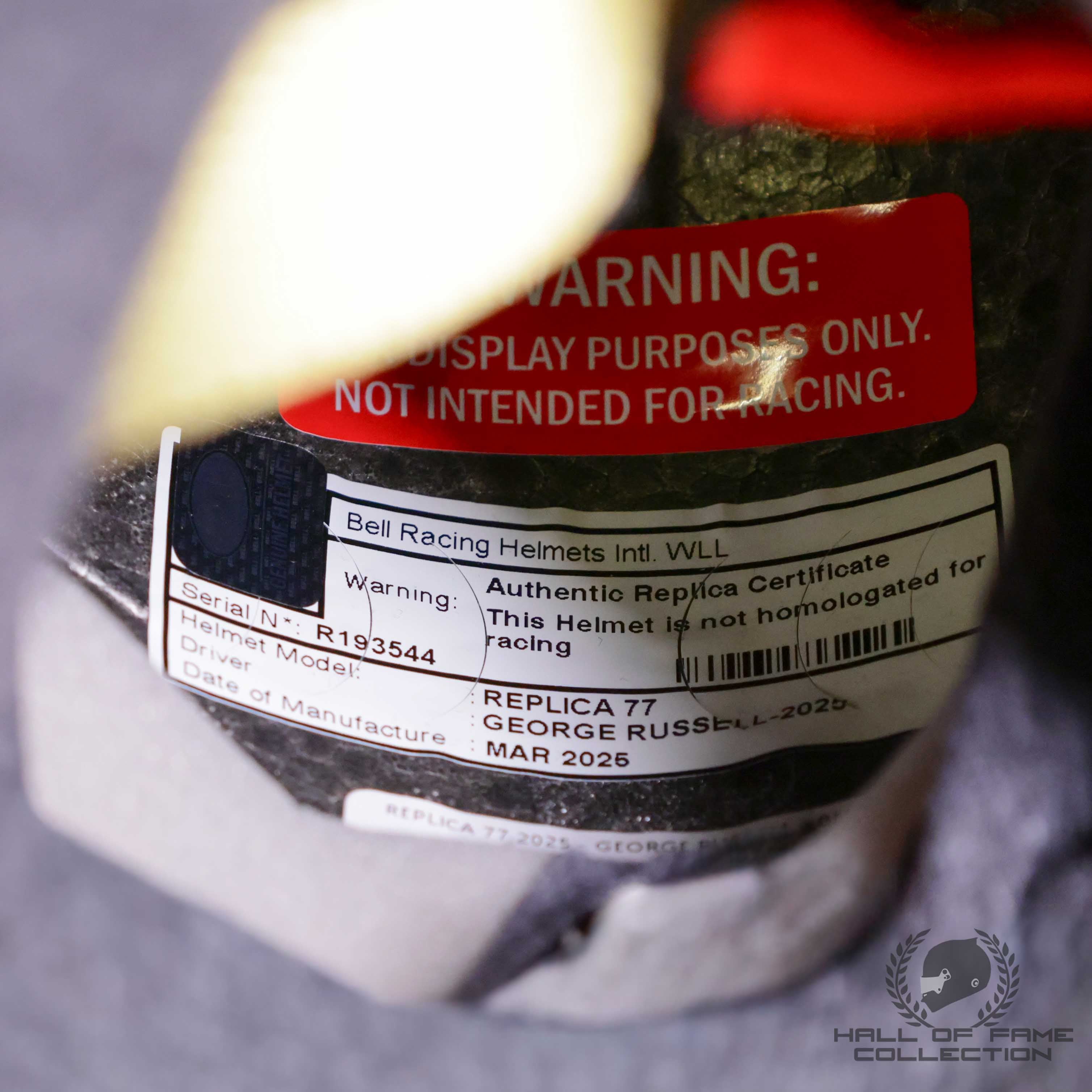 2025 George Russell  Official Bell Replica Mercedes F1 Helmet
