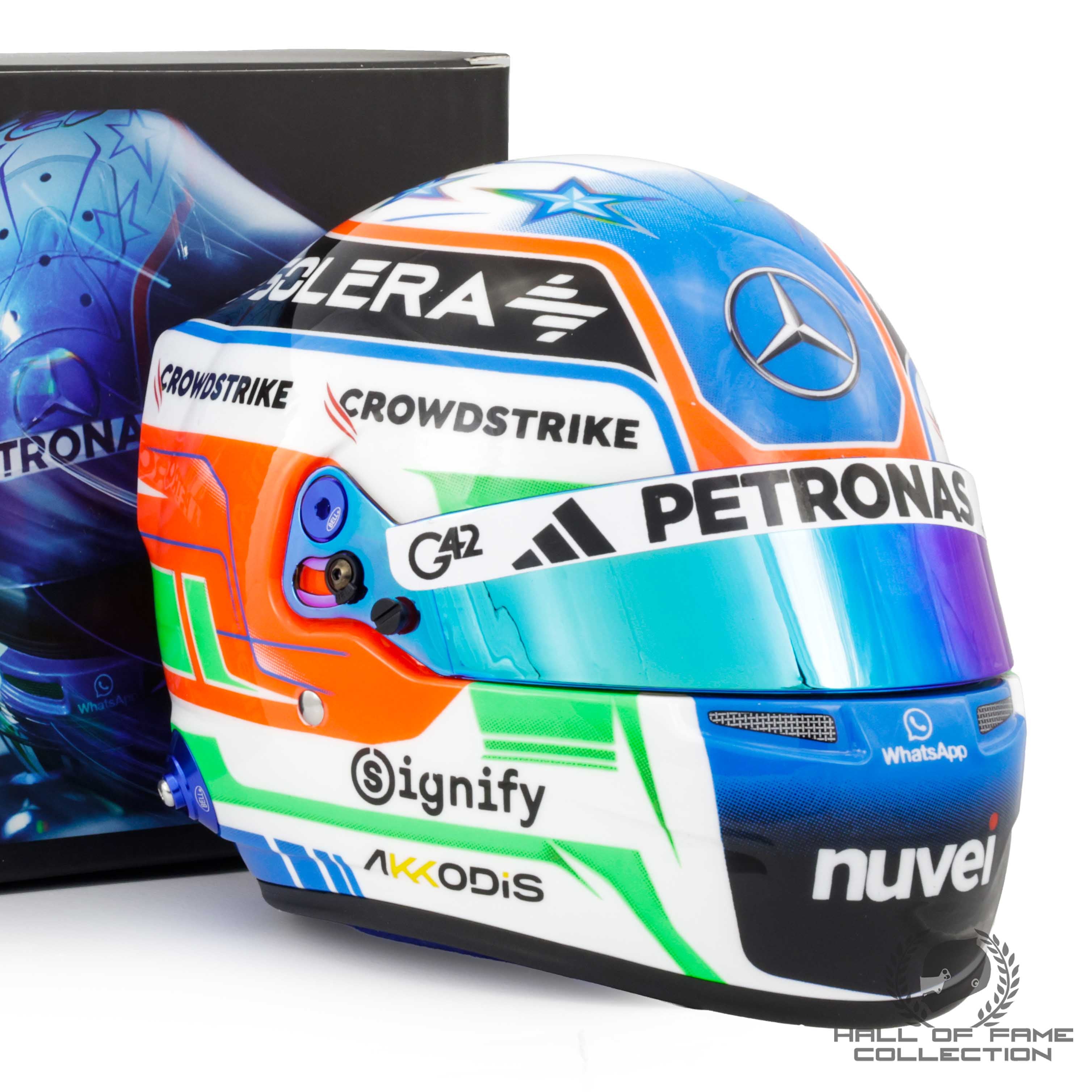 2025 Kimi Antonelli 1:2 Scale Bell Mercedes F1 Helmet