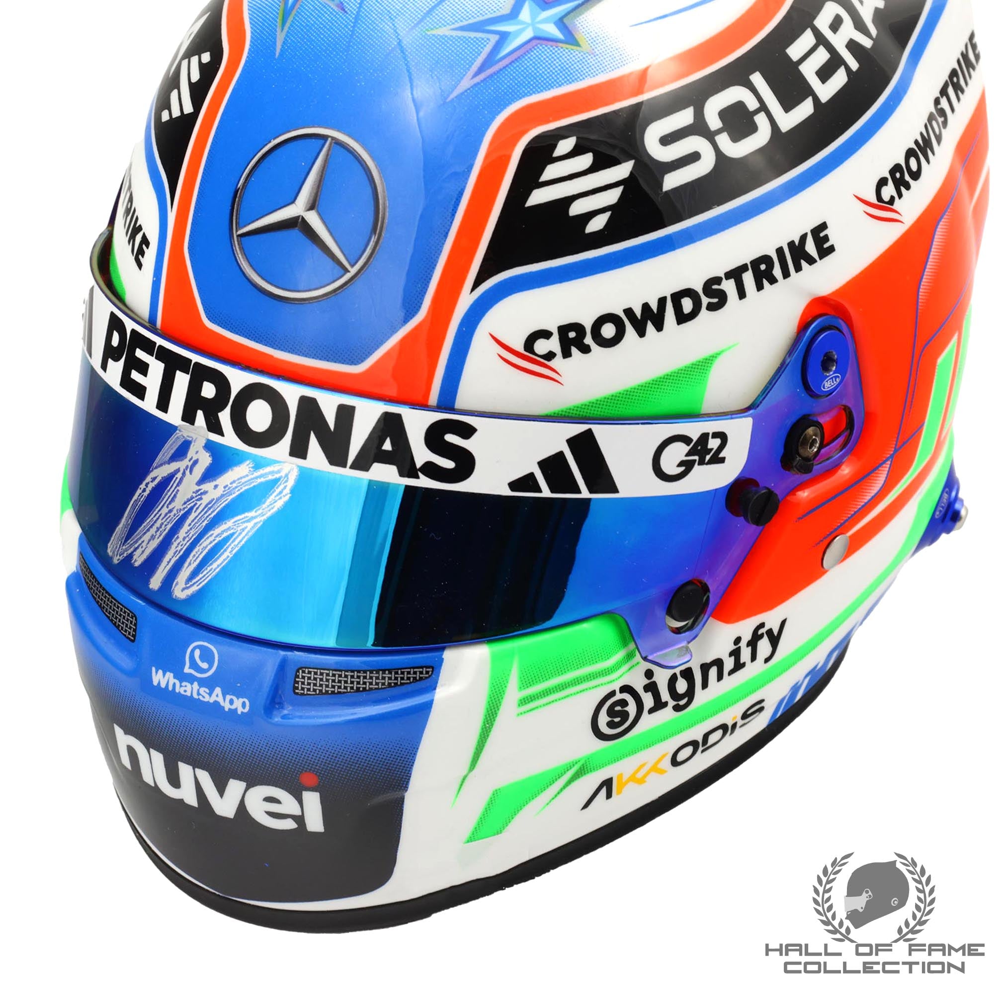 2025 Kimi Antonelli Signed 1:2 Scale Bell Mercedes F1 Helmet