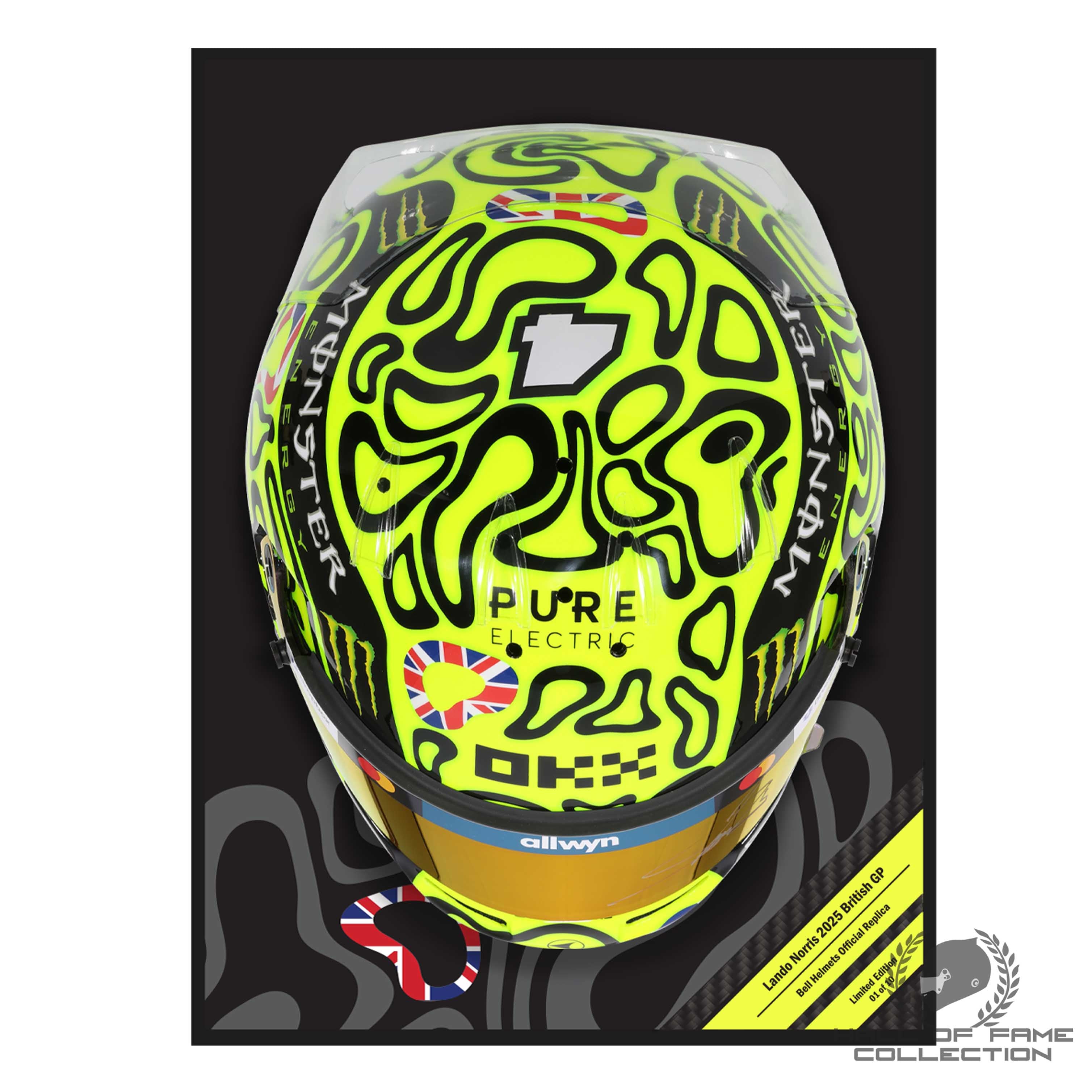 2025 Lando Norris Signed British GP McLaren F1 Replica Helmet