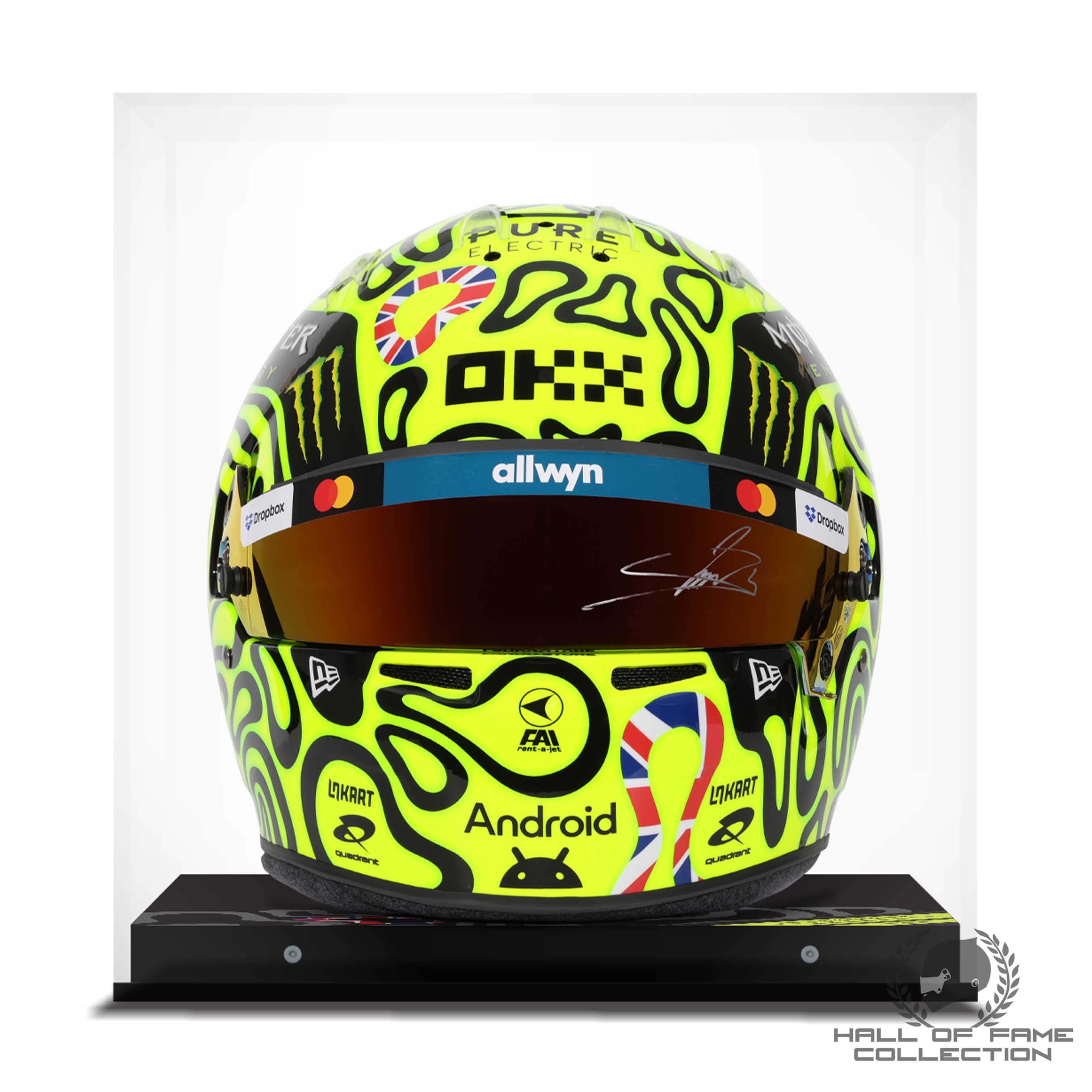 2025 Lando Norris Signed British GP McLaren F1 Replica Helmet