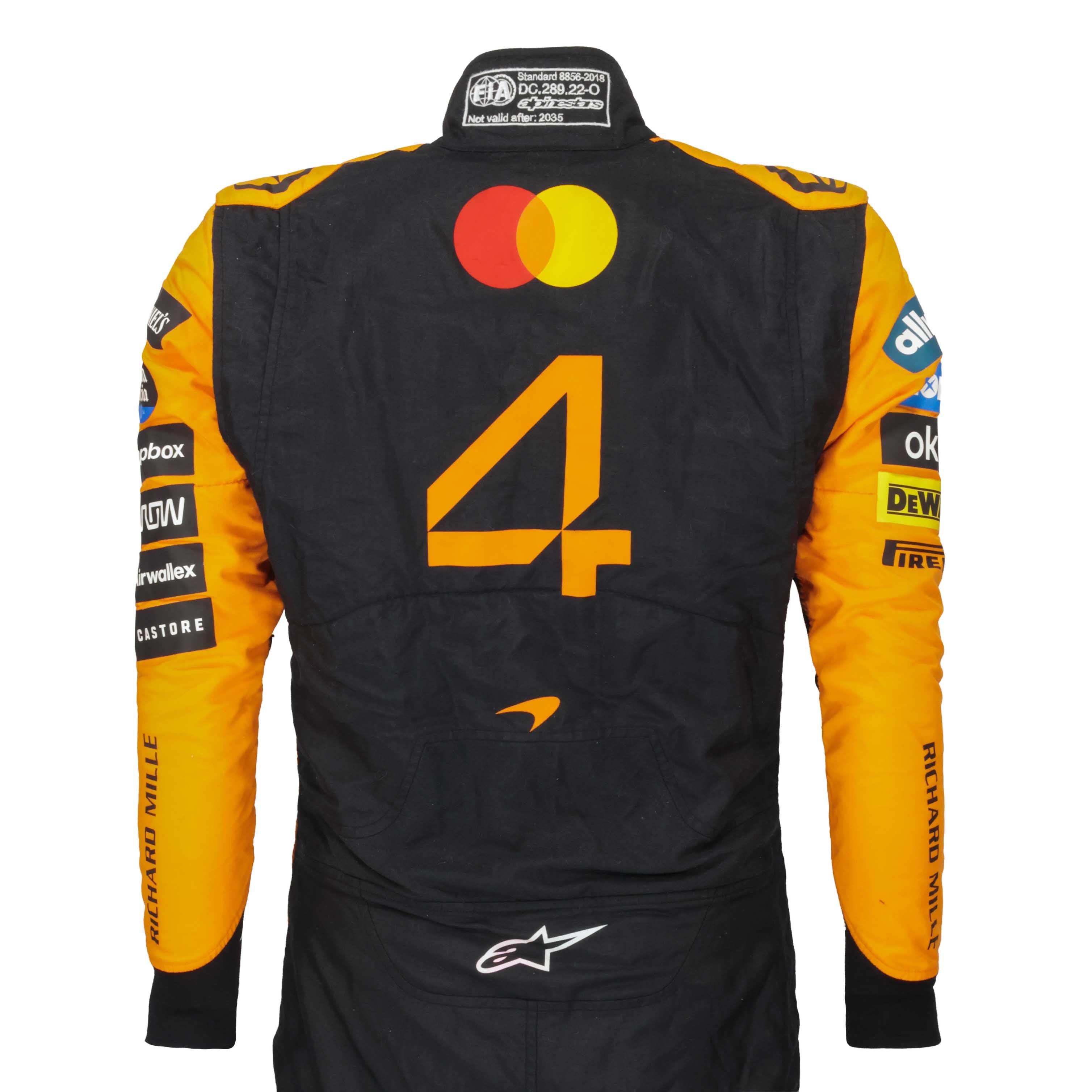 2025 Lando Norris Signed World Champion Season Used Signed McLaren F1 Suit