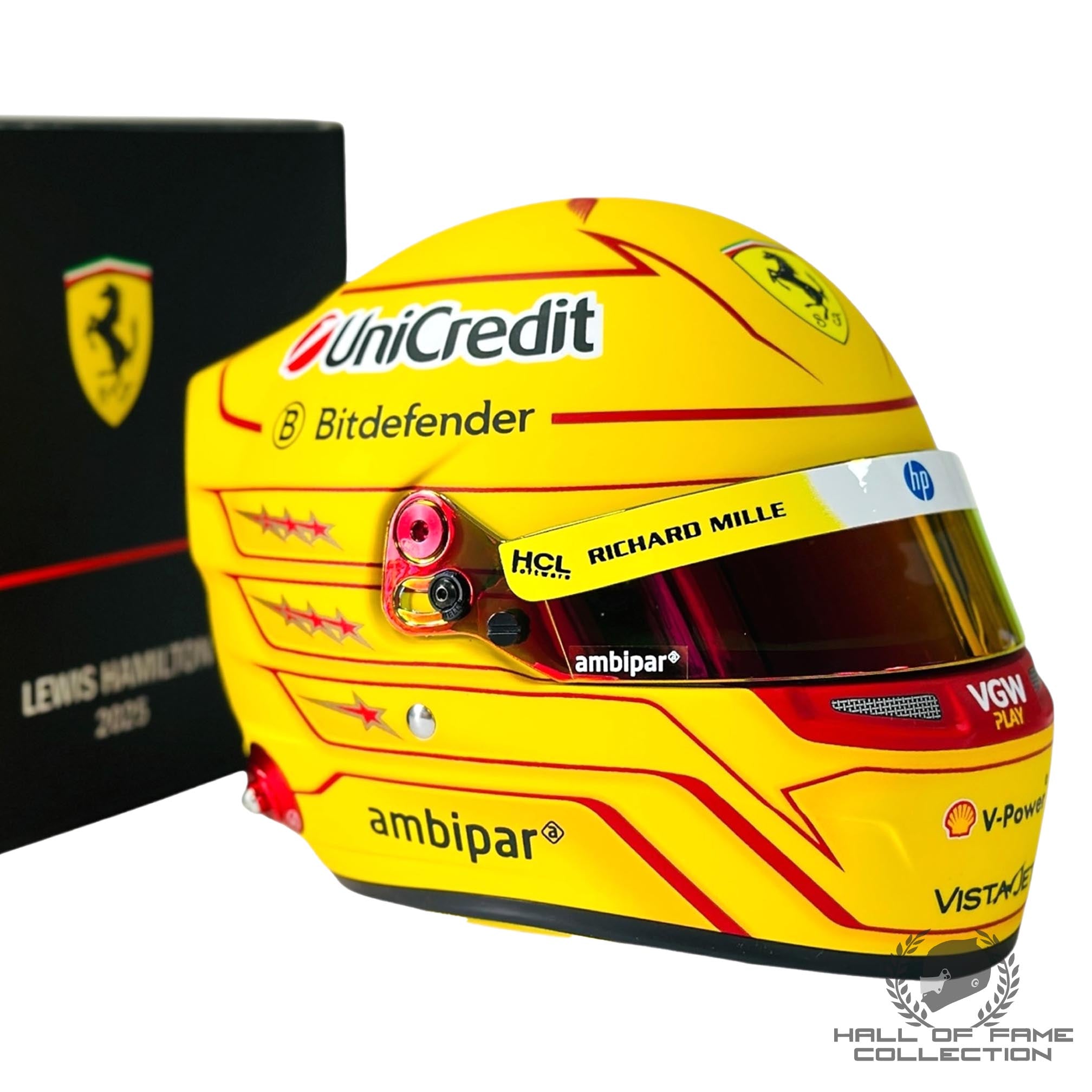 2025 Lewis Hamilton 1:2 Scale Scuderia Ferrari F1 Helmet