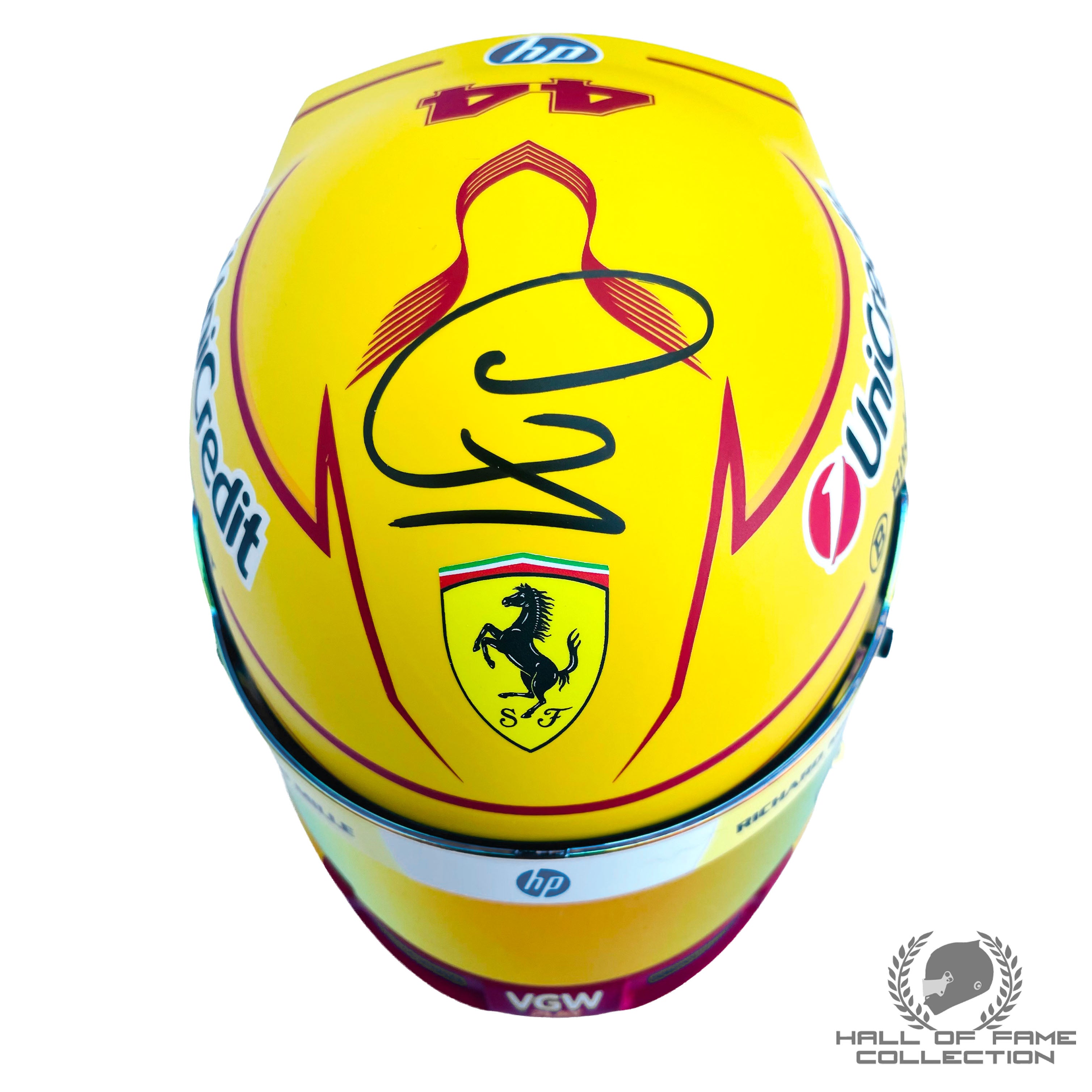 2025 Lewis Hamilton Signed Scuderia Ferrari 1:2 Scale F1 Helmet