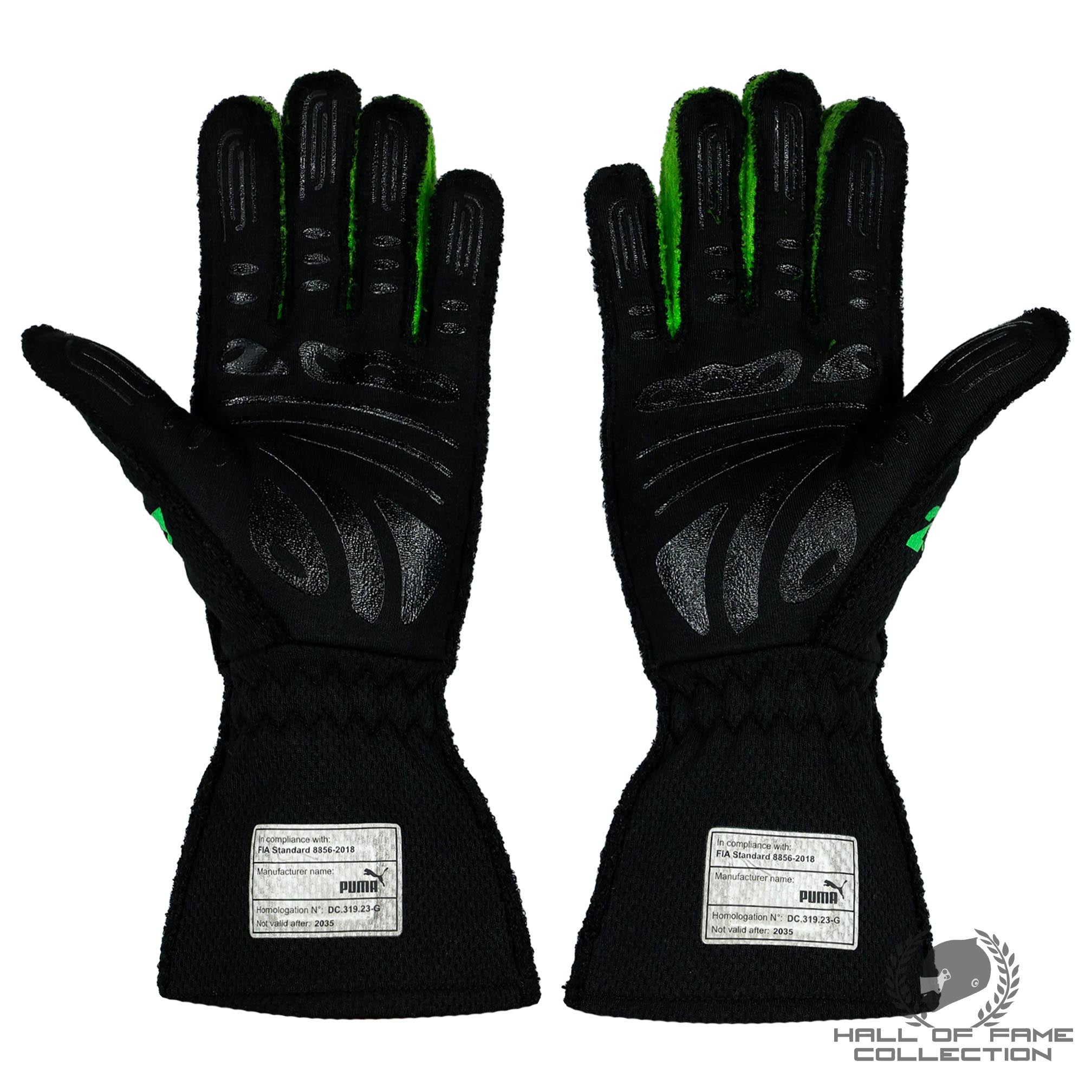 2025 Nico Hülkenberg Signed Miami GP Used Stake TeamKick Sauber F1 Gloves