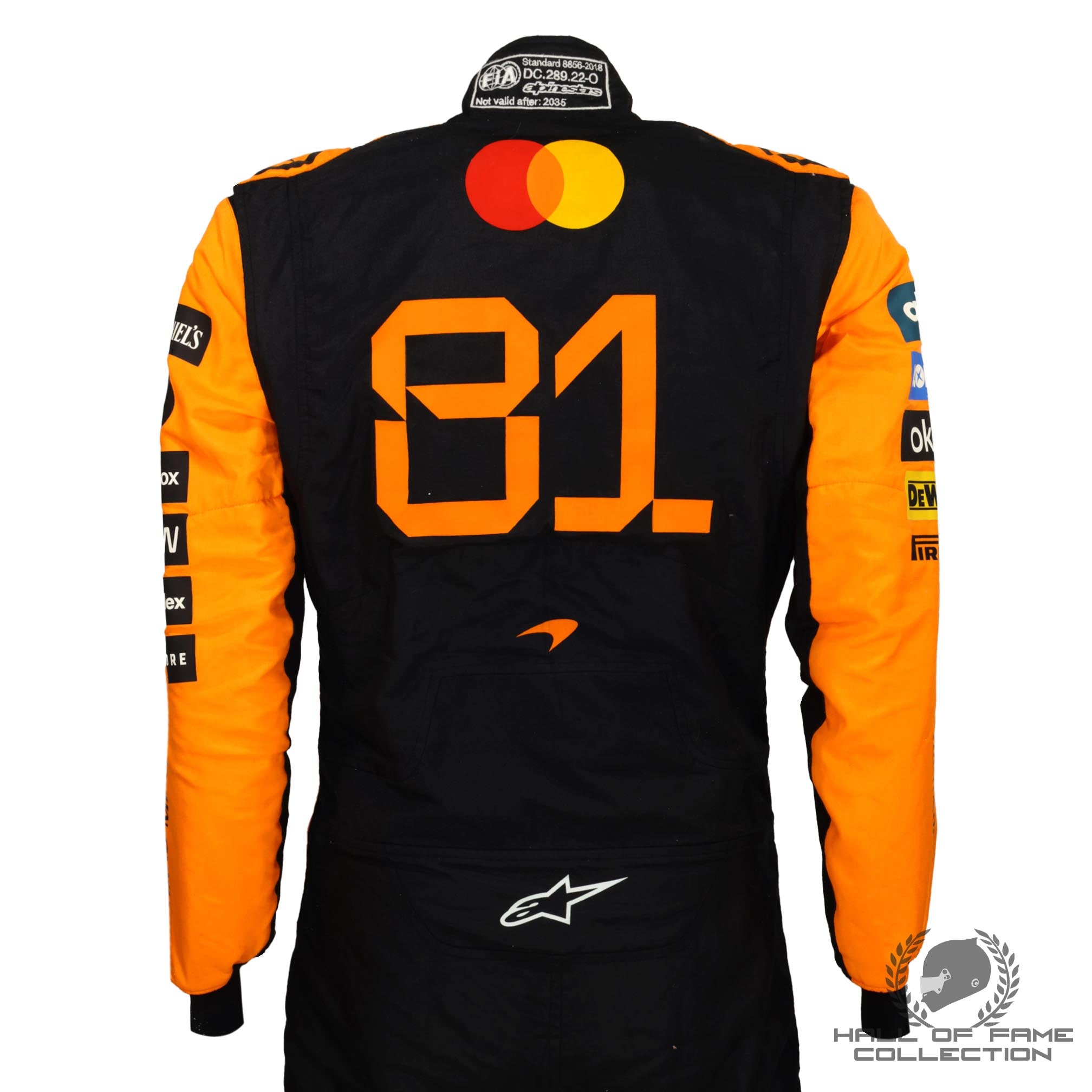 2025 Oscar Piastri Signed Original Used McLaren F1 Suit