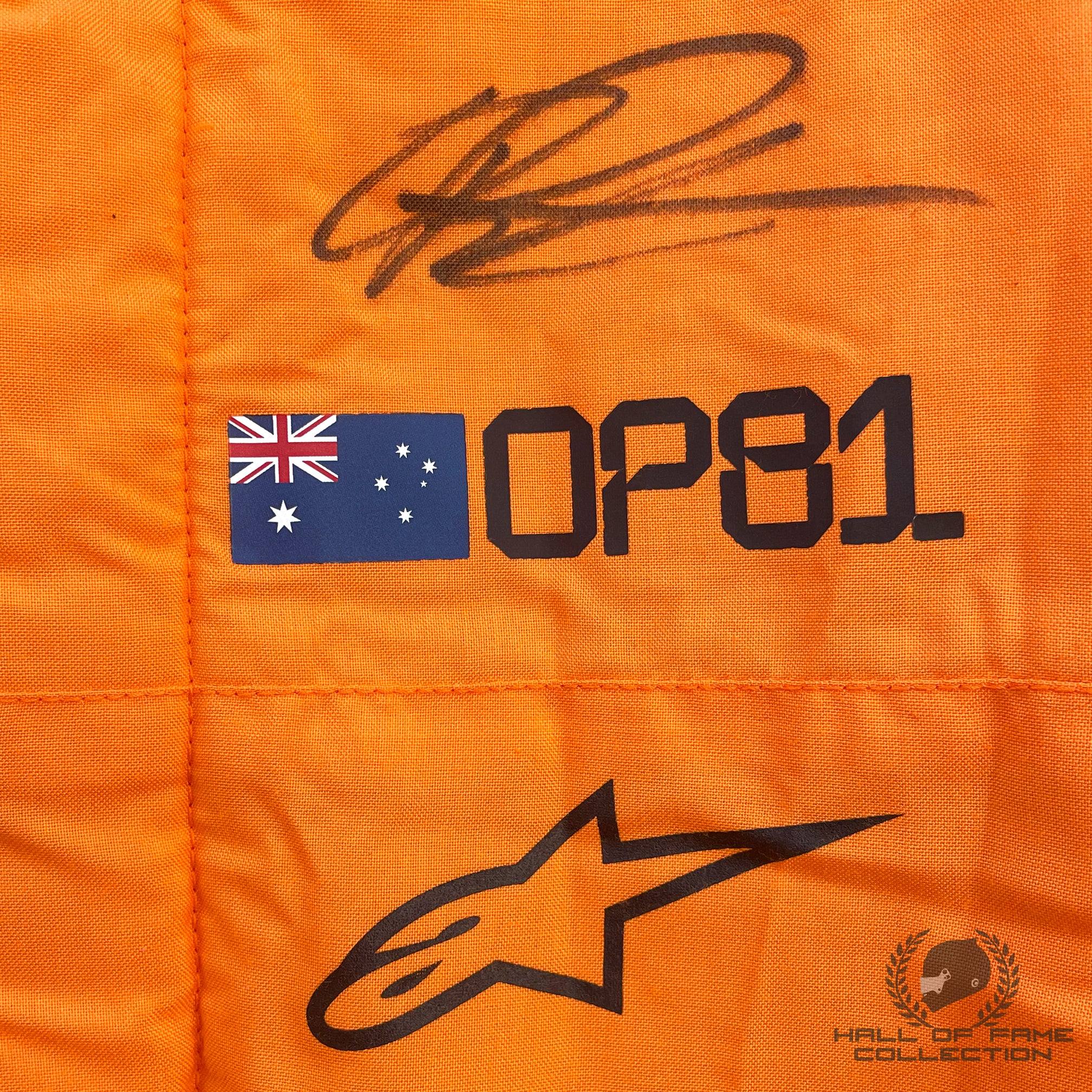 2025 Oscar Piastri Signed Constructors Champion Season Used McLaren F1 Suit