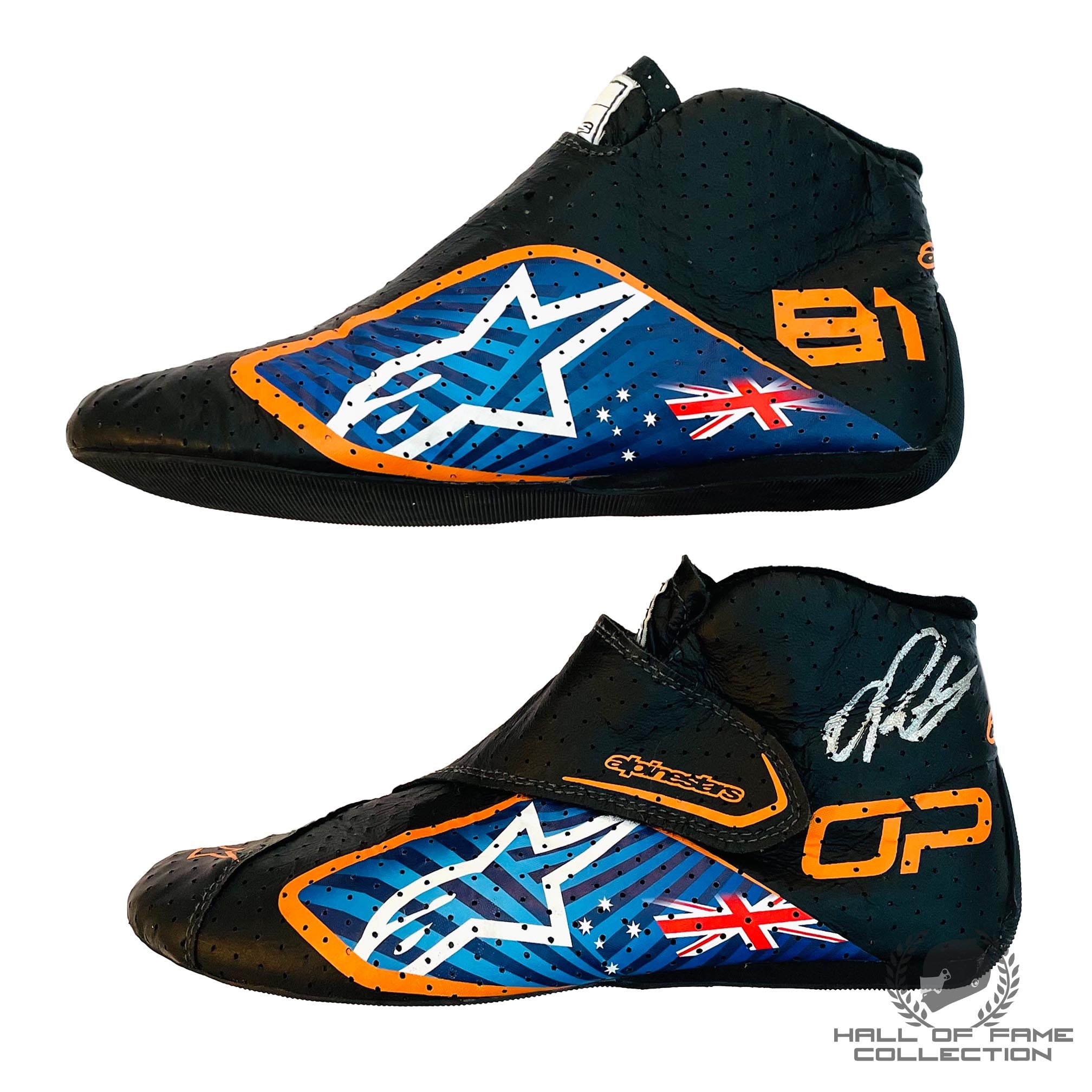 2025 Oscar Piastri Signed Original Used McLaren F1 Boots - Hall of