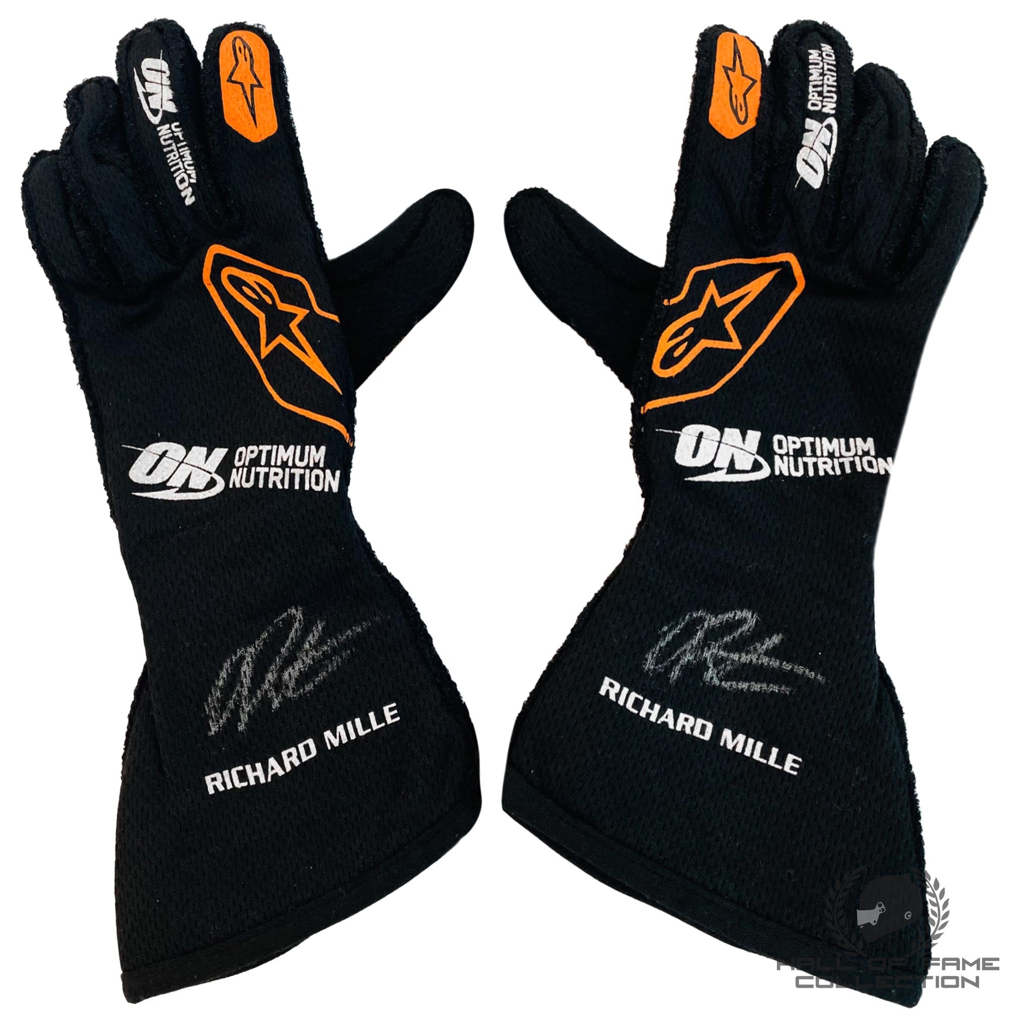 2025 Oscar Piastri Signed Double Podium Used McLaren F1 Gloves