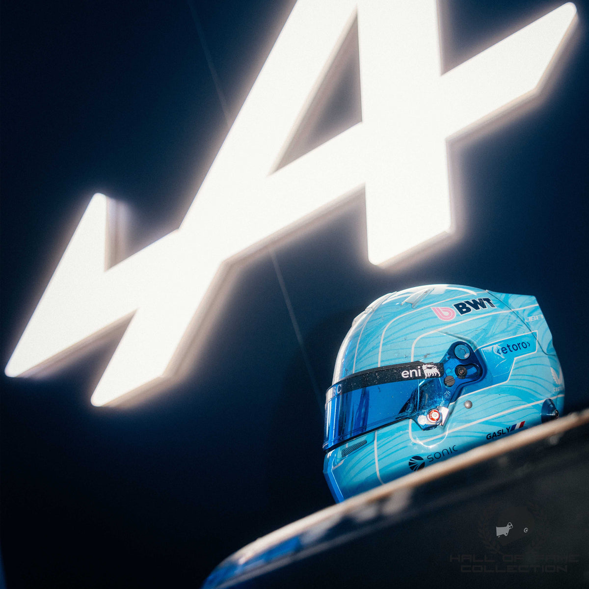 2026 Pierre Gasly Signed Race Used Baku & Bahrain GP in Malaysia Alpine F1 Helmet
