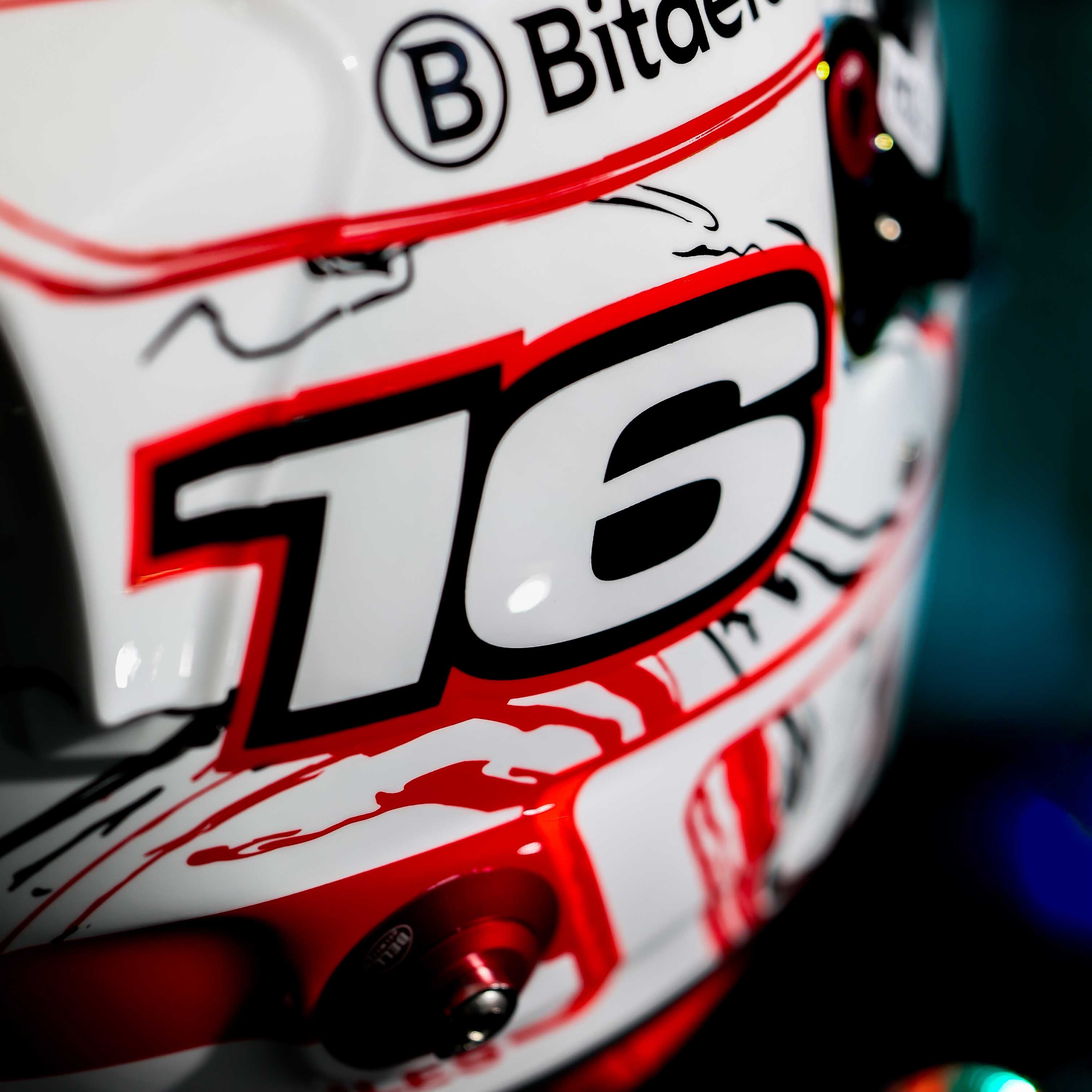 2025 Charles Leclerc Signed Japanese GP Ferrari F1 Replica Helmet