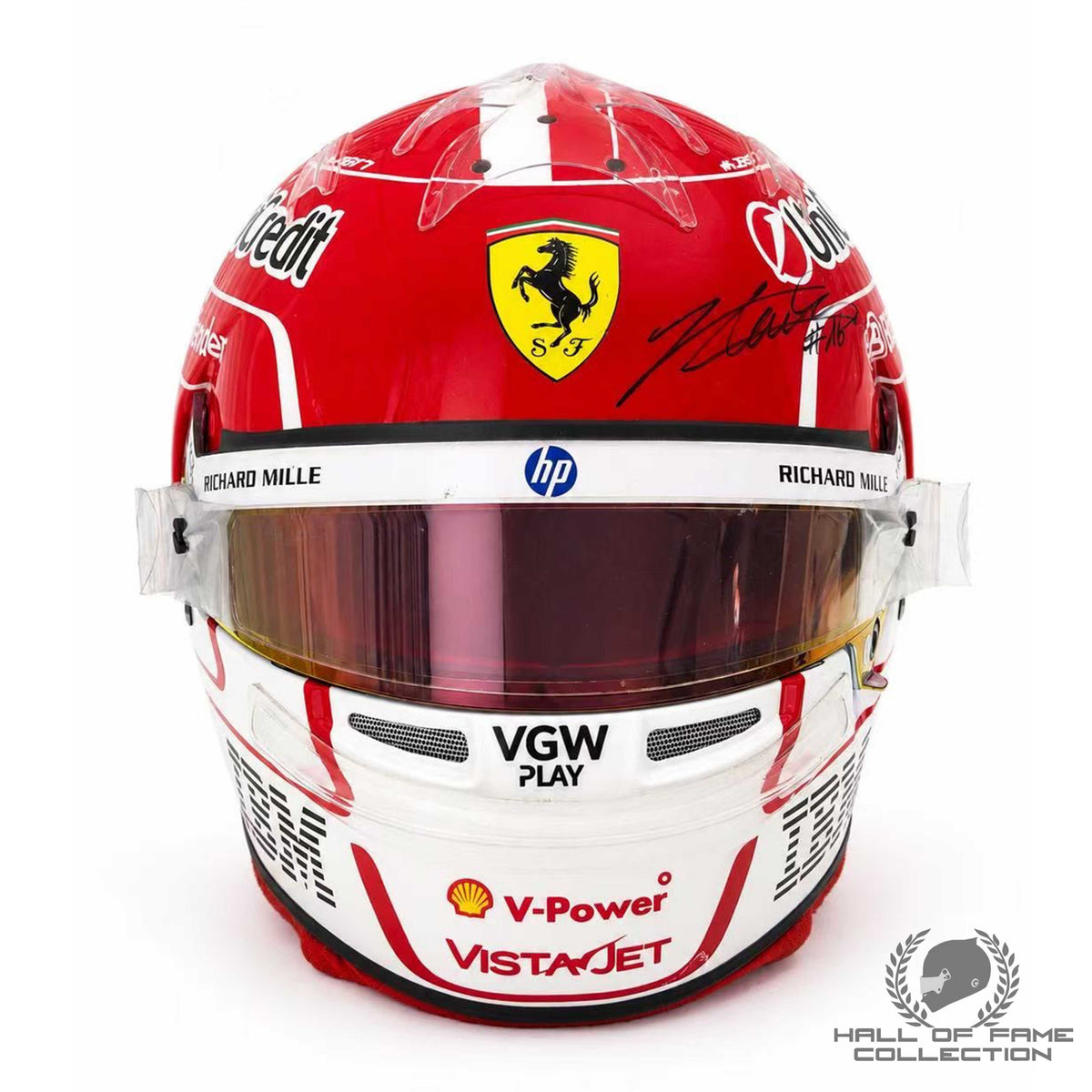2025 Charles Leclerc Signed Used Scuderia Ferrari  F1 Helmet