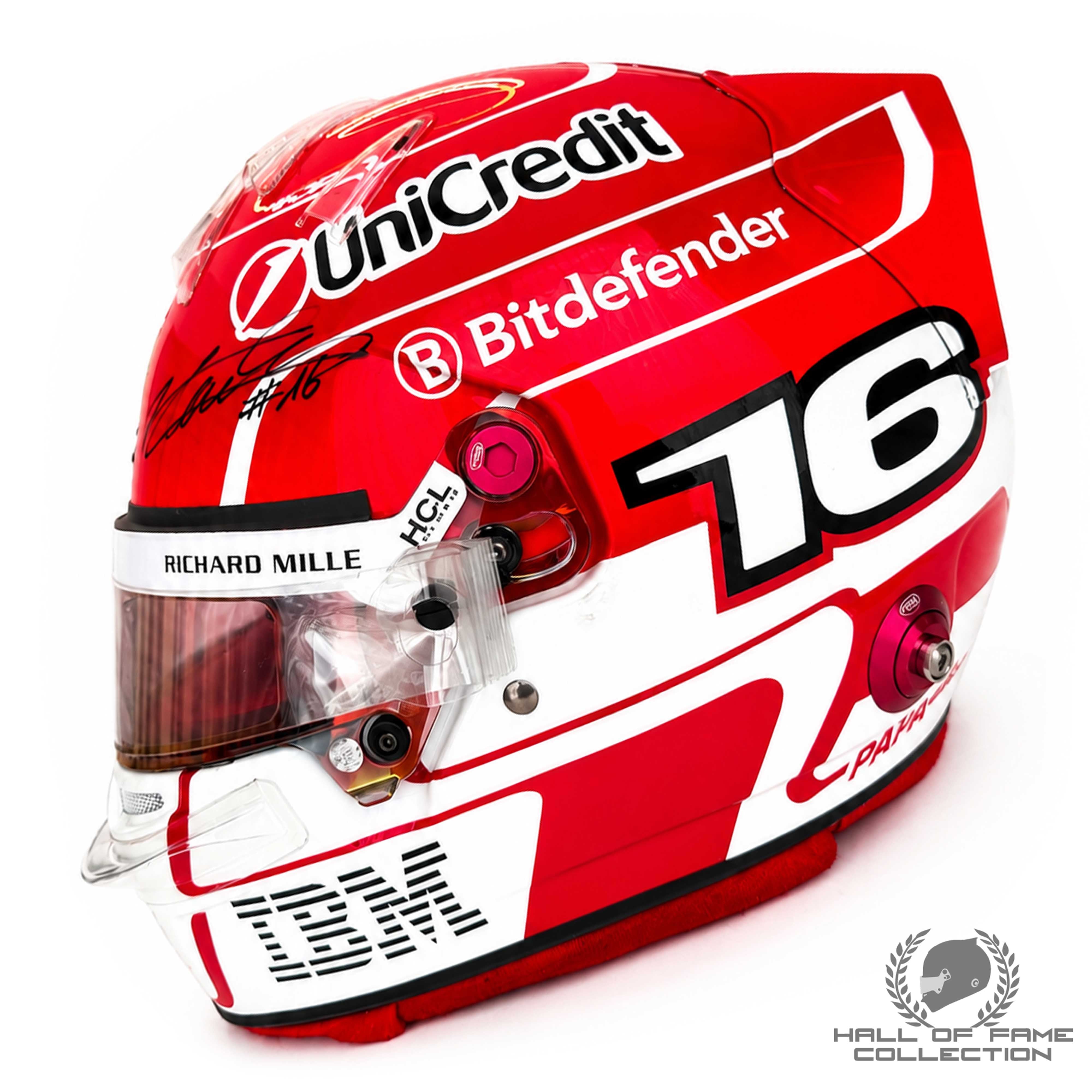 2025 Charles Leclerc Signed Used Scuderia Ferrari  F1 Helmet