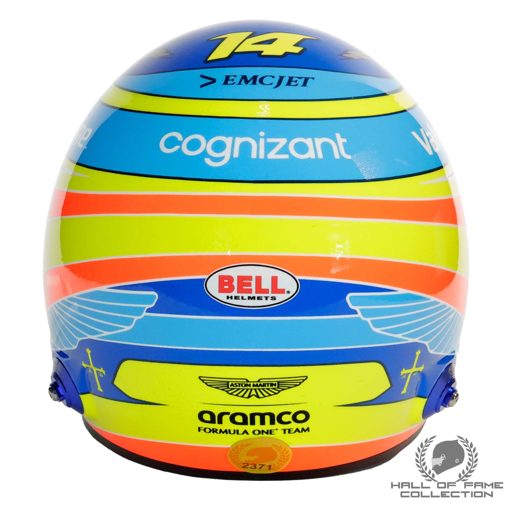 2025 Fernando Alonso Signed Official Bell Aston Martin 1:2 Scale F1 Helmet