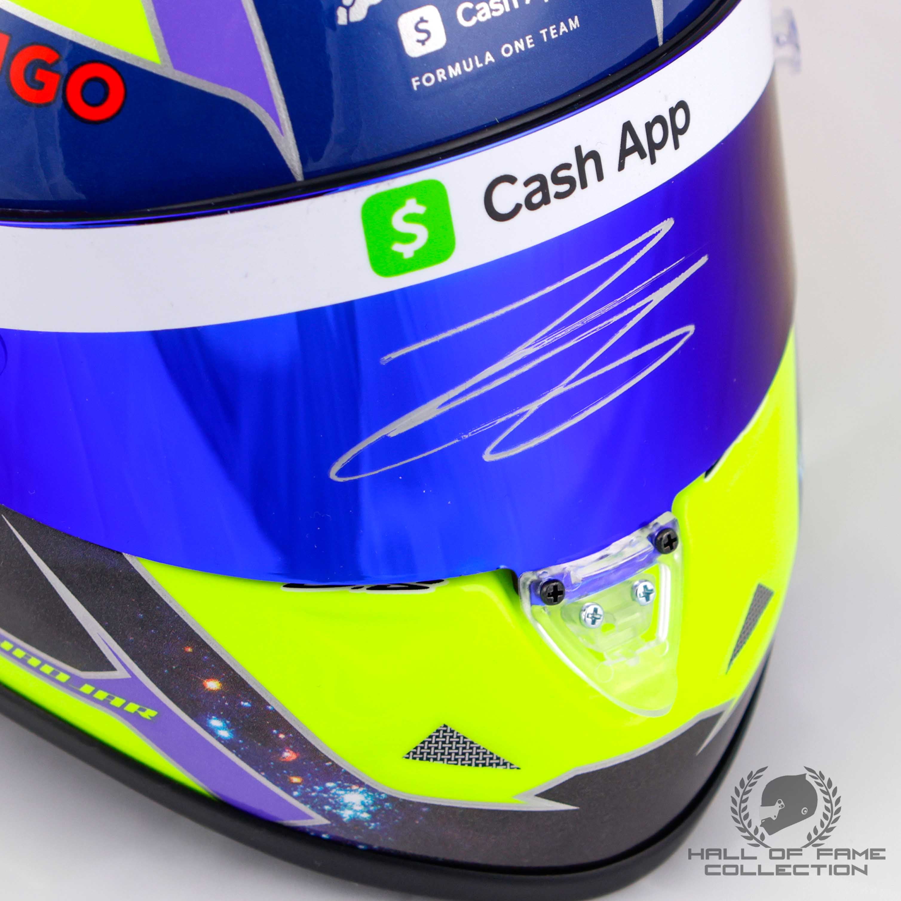 2025 Isack Hadjar Signed Racing Bulls 1:2 Scale F1 Helmet