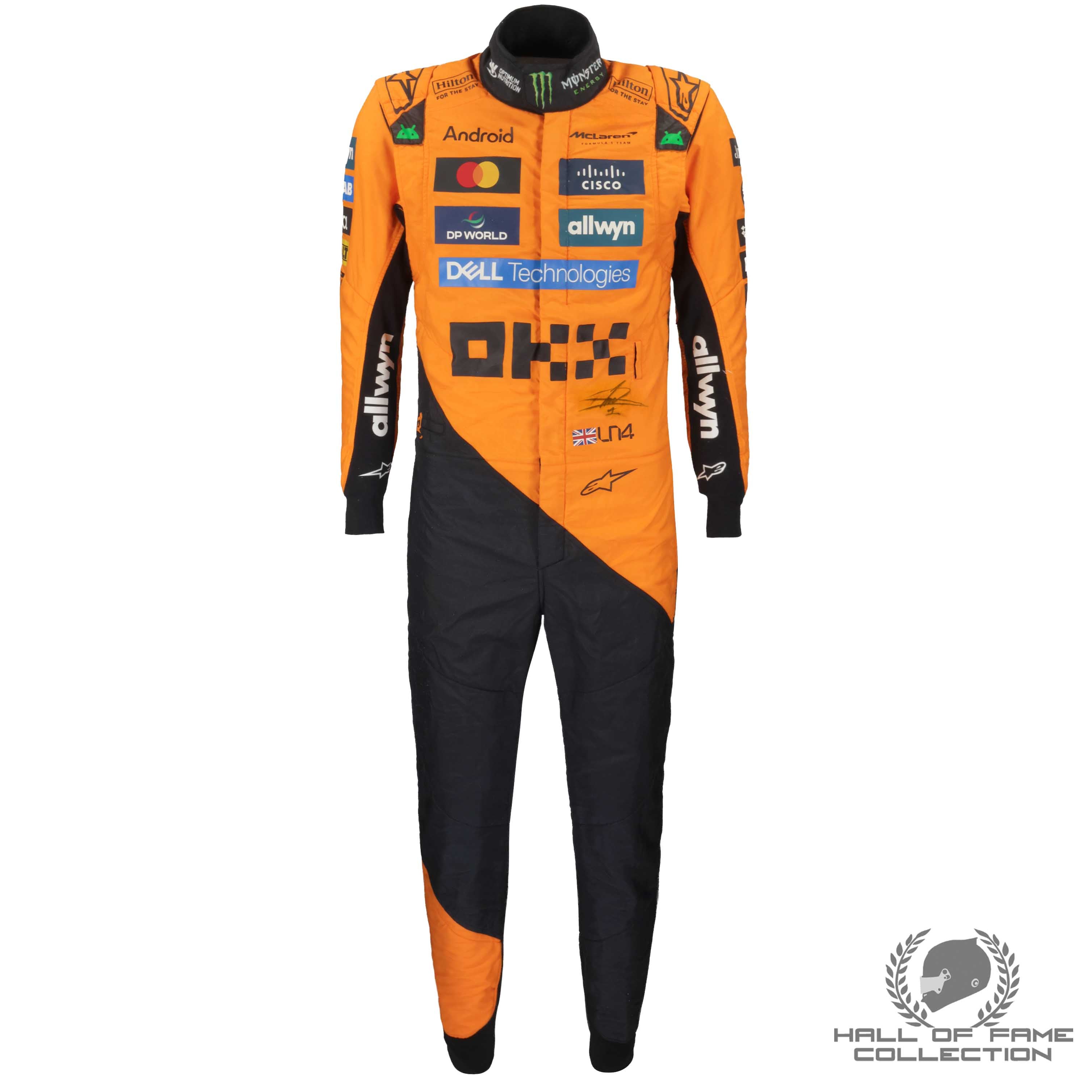 2025 Lando Norris Signed World Champion Season Used McLaren F1 Suit - Charity Auction
