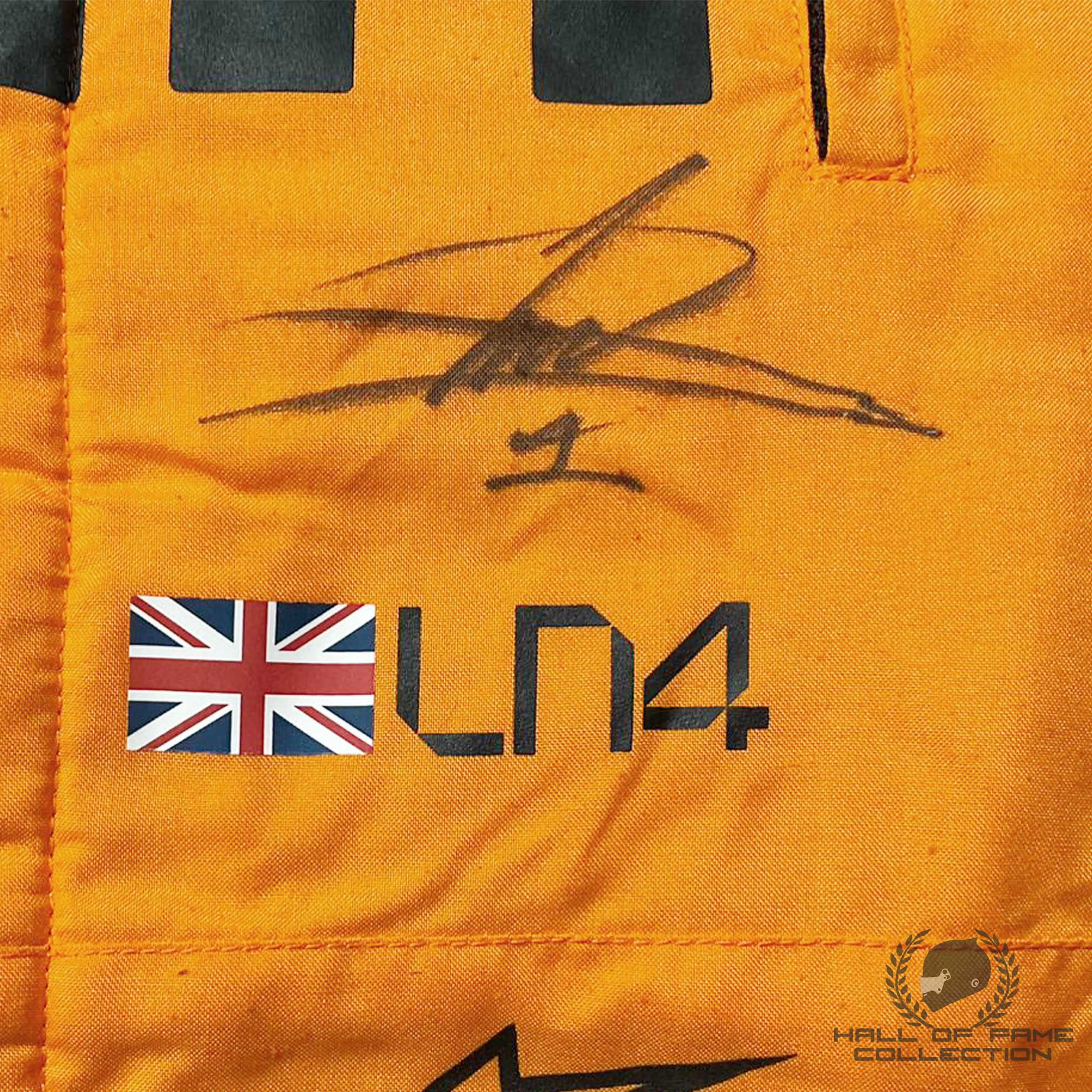 2025 Lando Norris Signed World Champion Season Used McLaren F1 Suit - Charity Auction